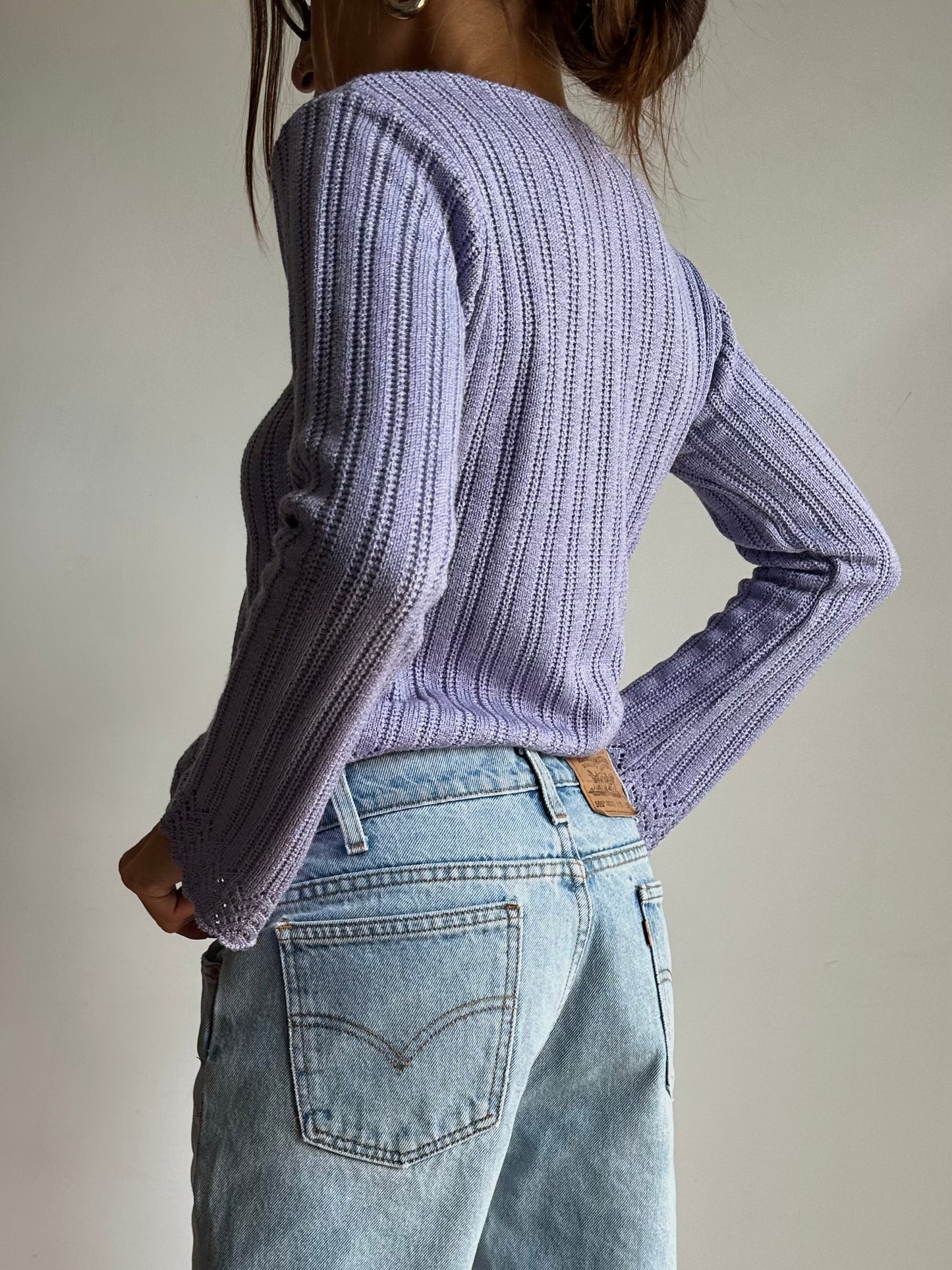 Cut-cut crochet top