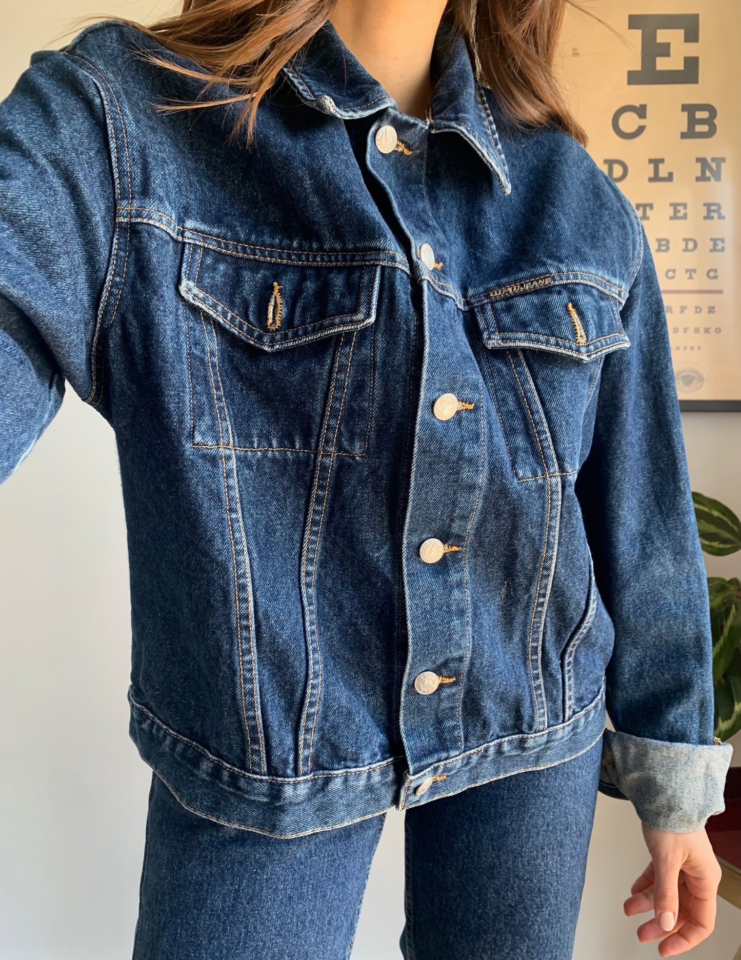 Dark wash denim jacket