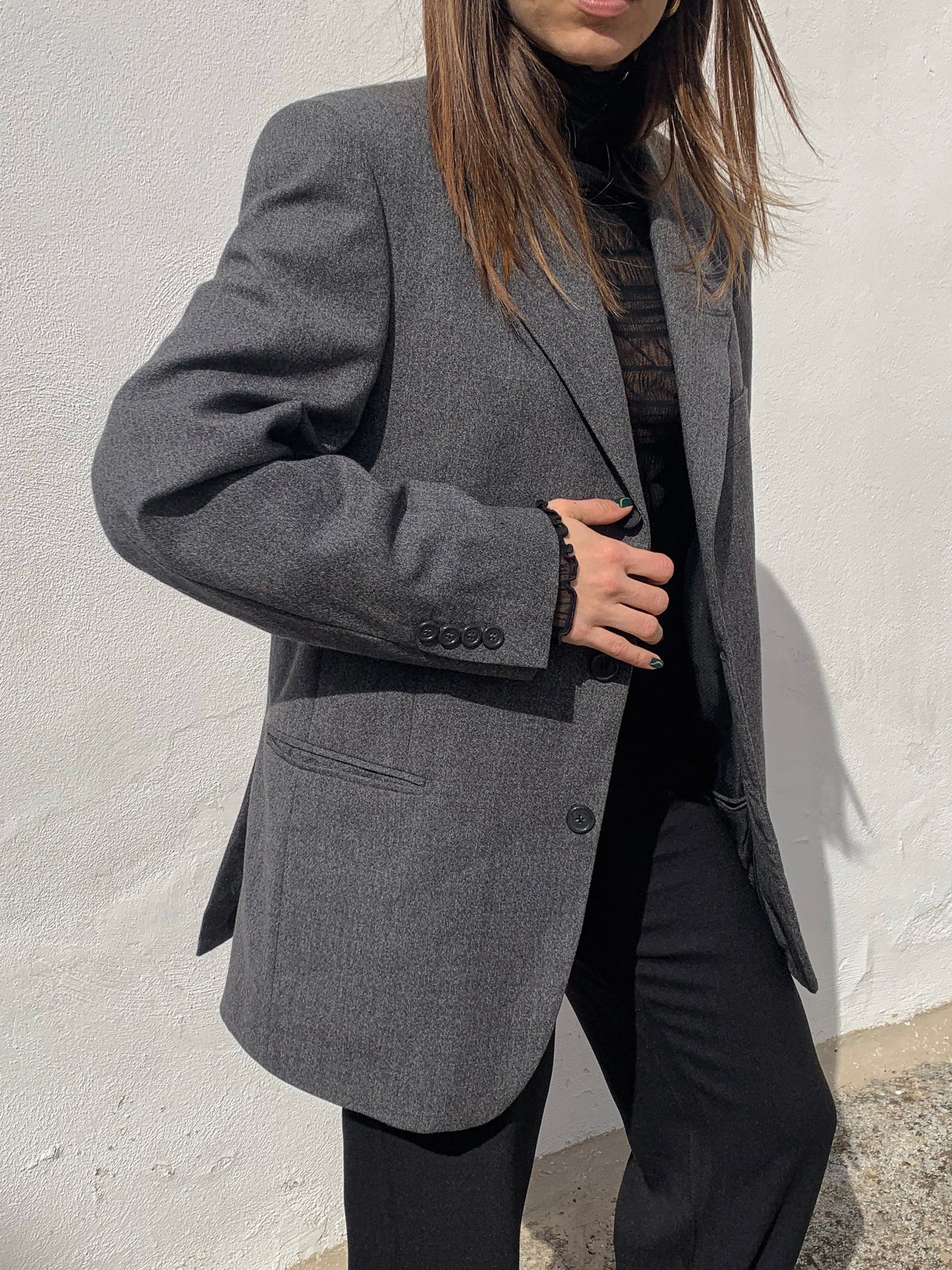 Dark grey classic blazer