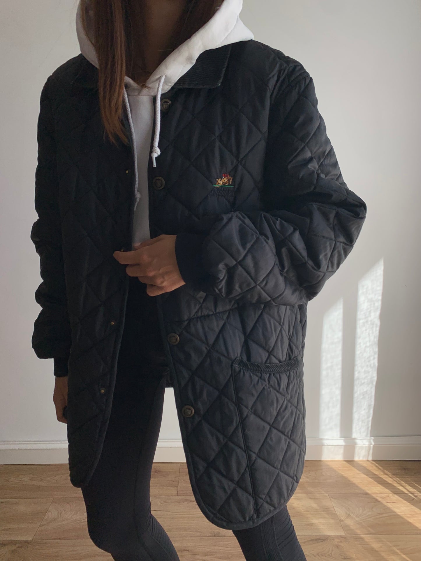 Quilted black jacket