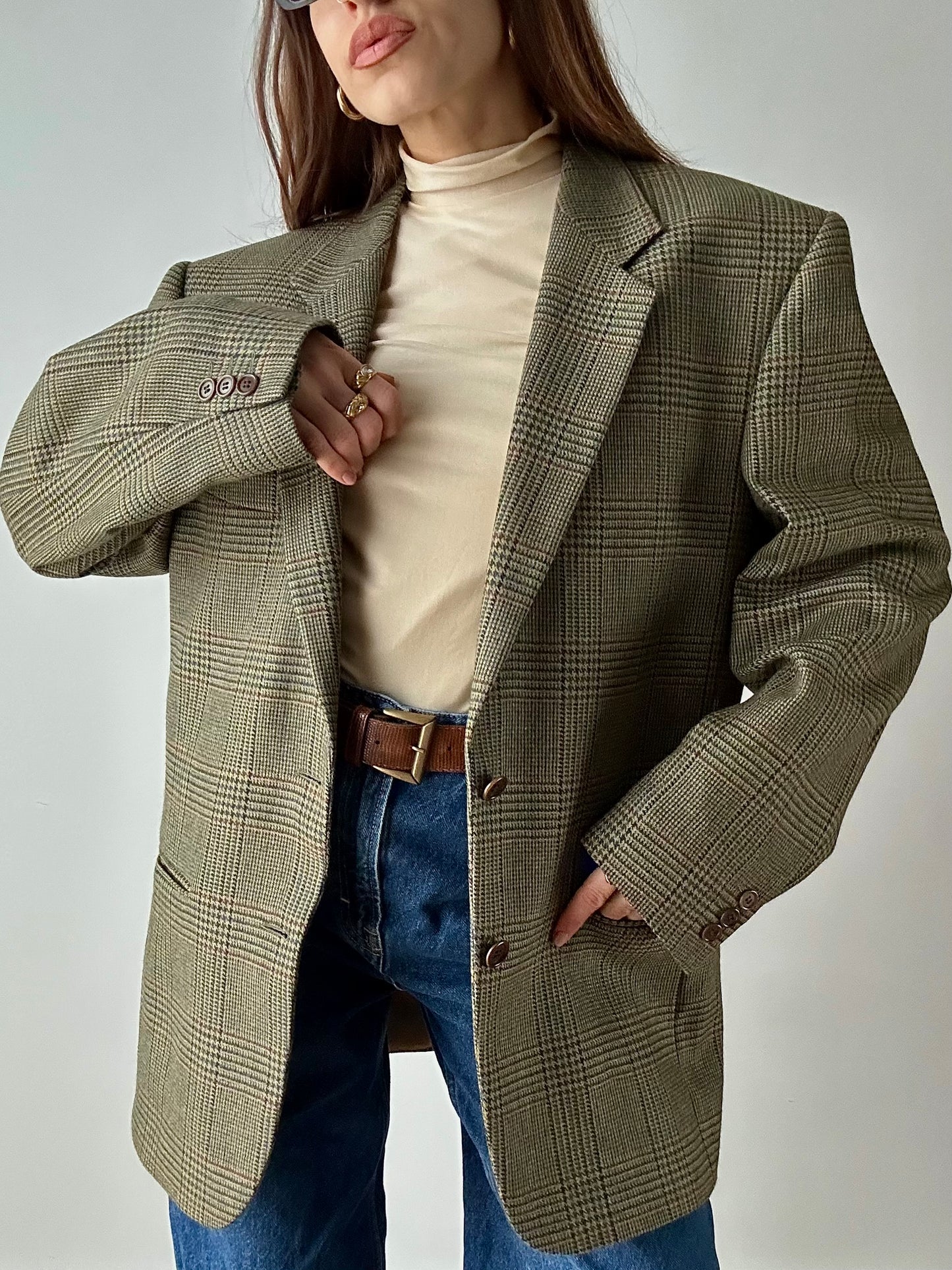 Check blazer
