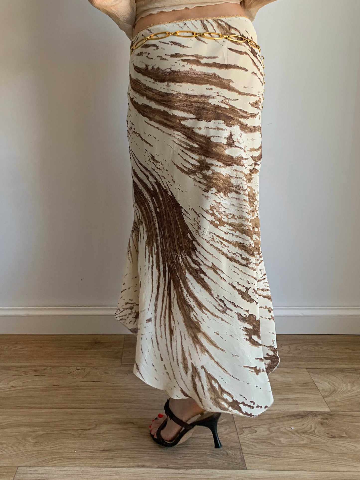 Abstract print skirt