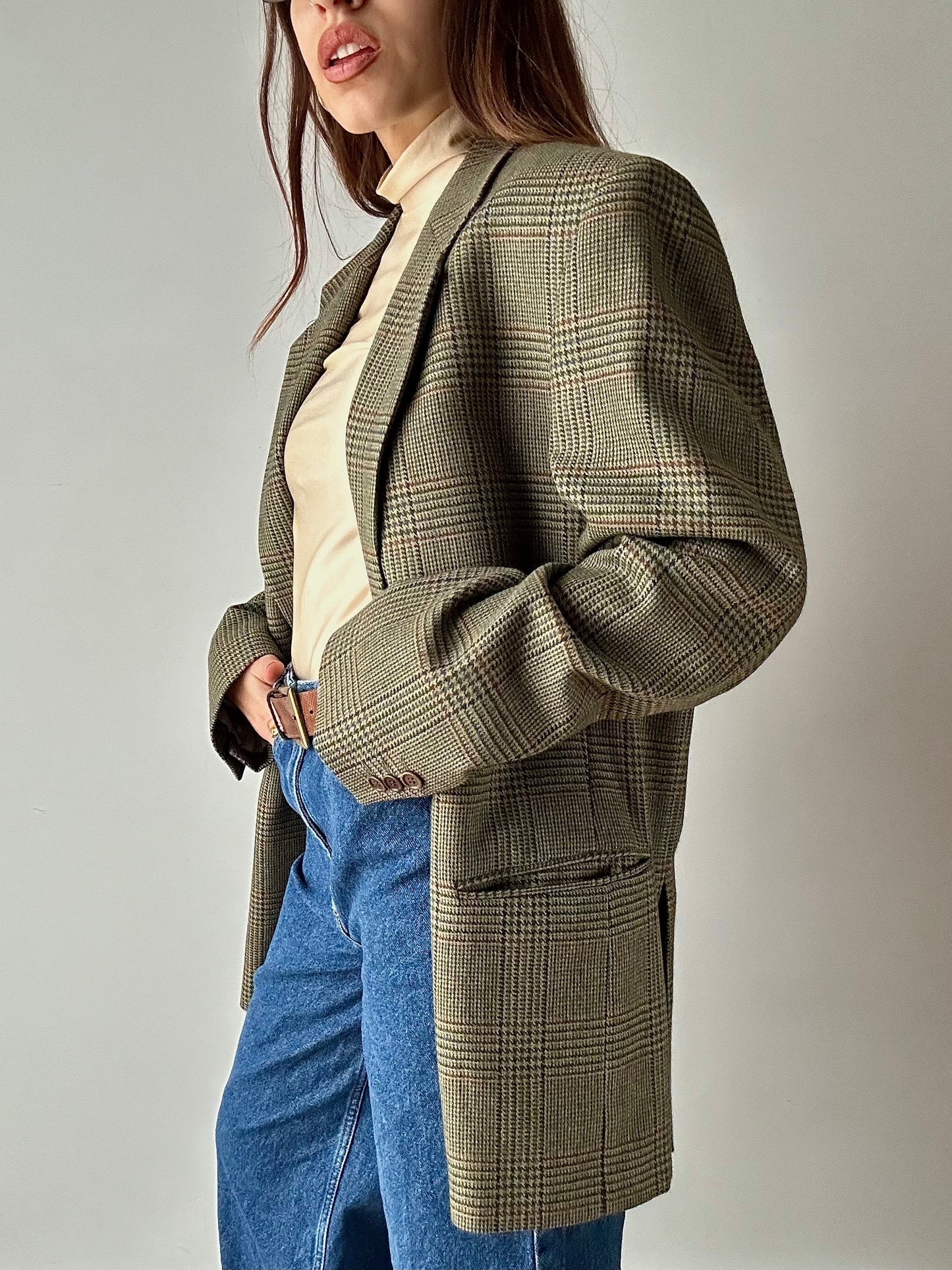 Check blazer