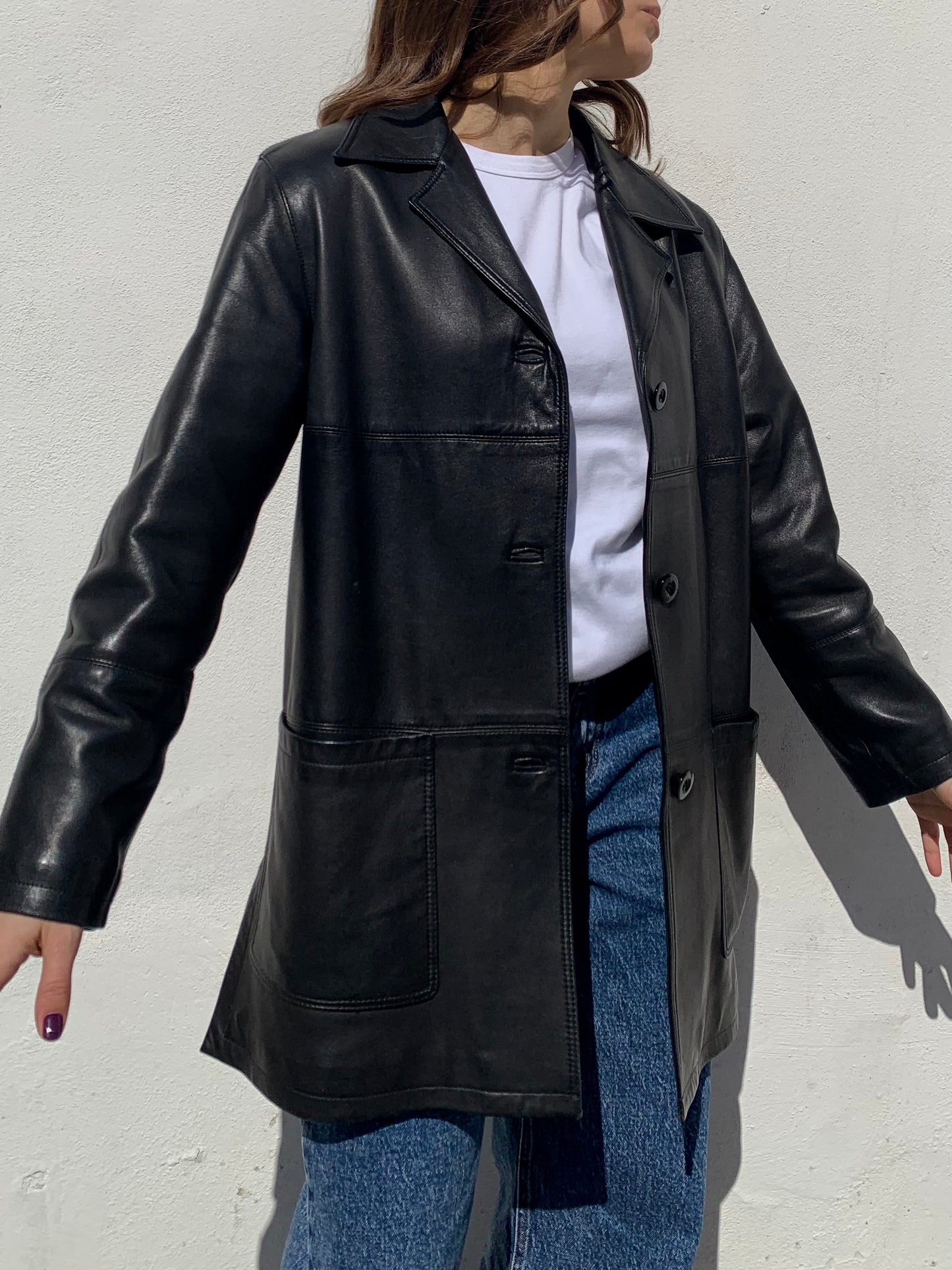 Vintage genuine leather jacket