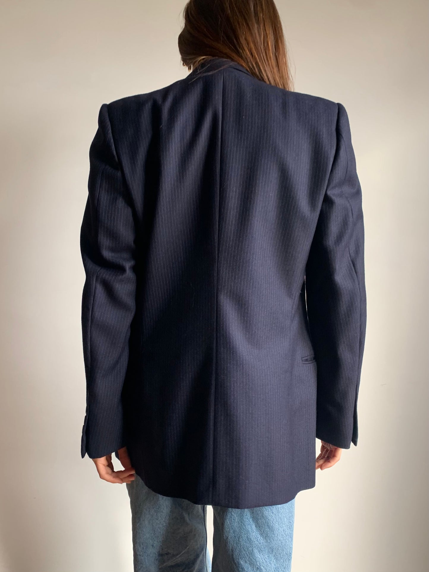 Micro gessato navy