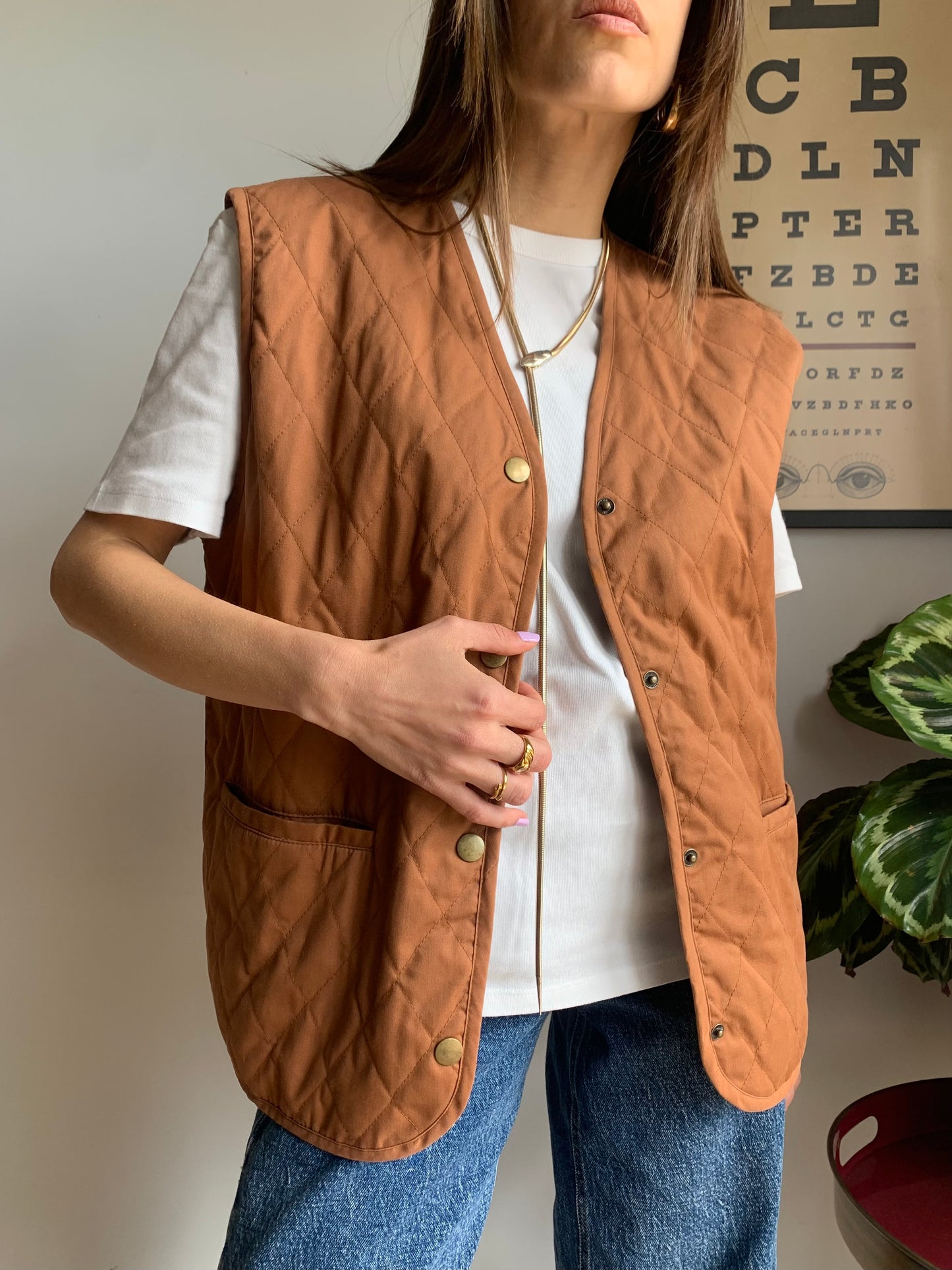 Vintage burnt orange vest