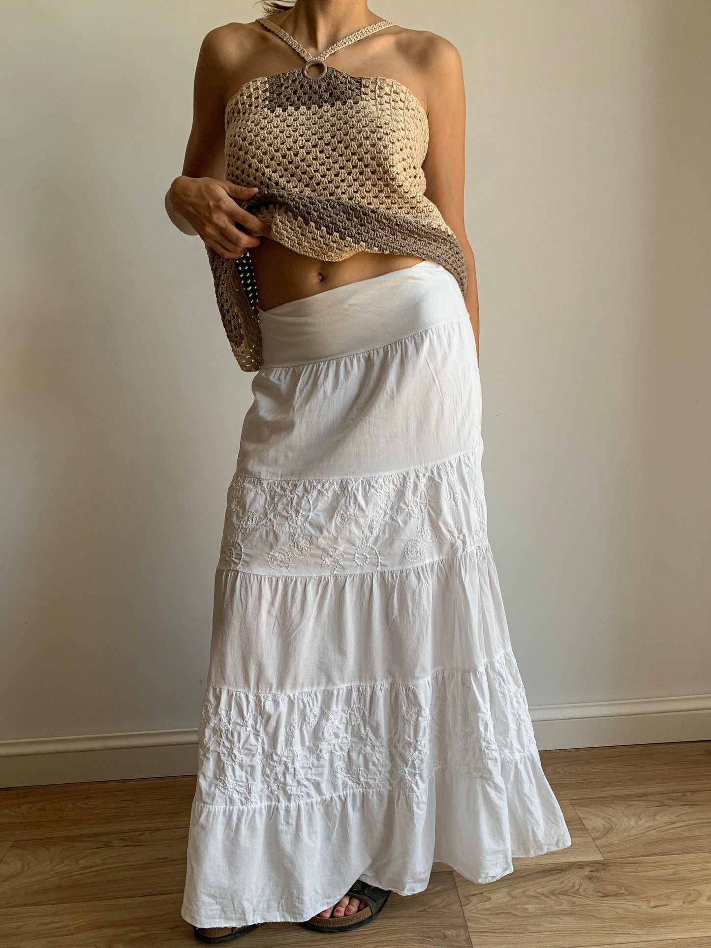 Tiered maxi skirt