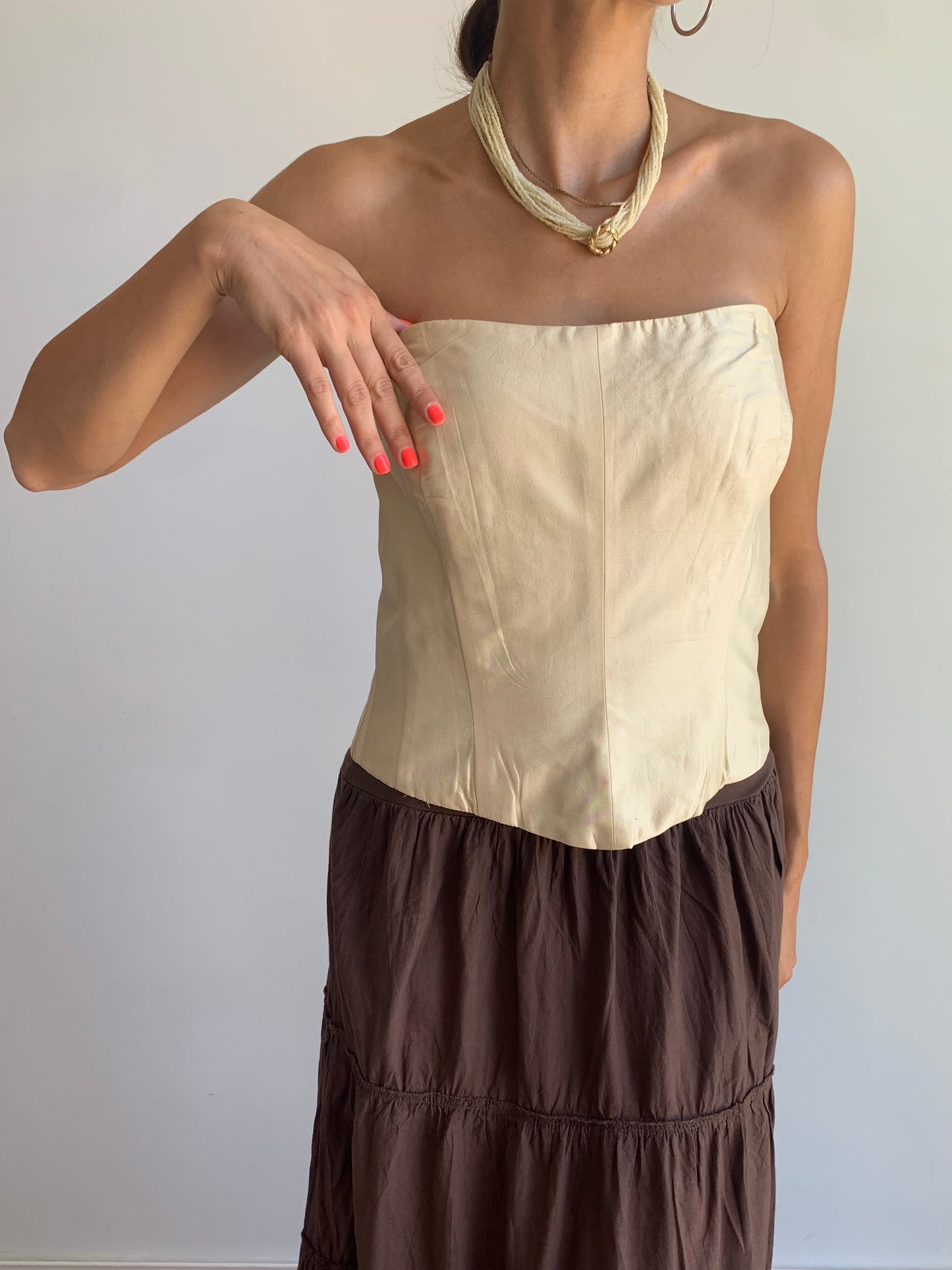 Gold bustier