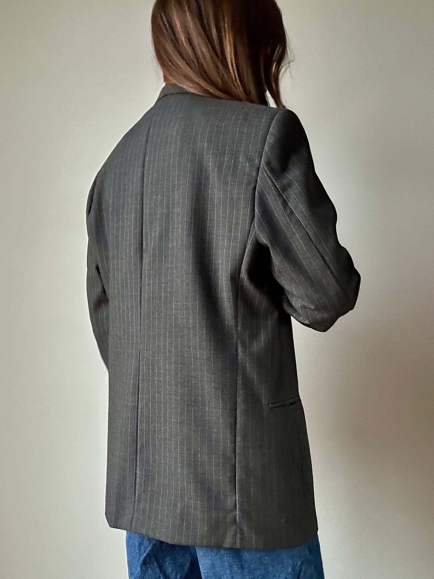 Gessato blazer