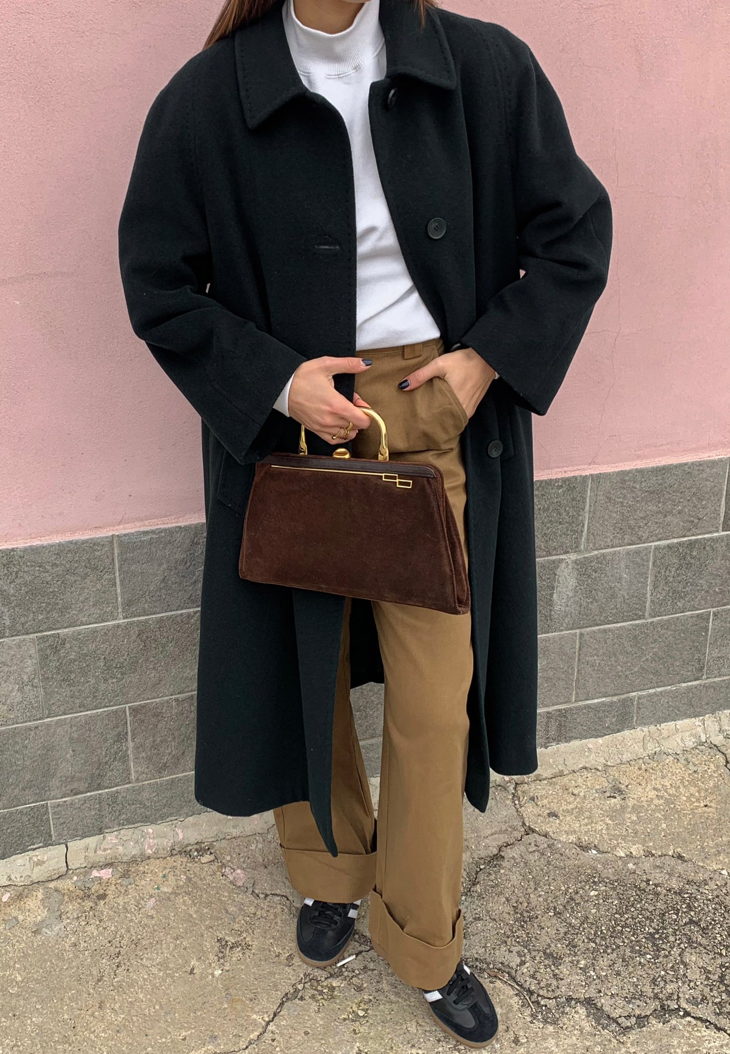 Vintage bottle green coat