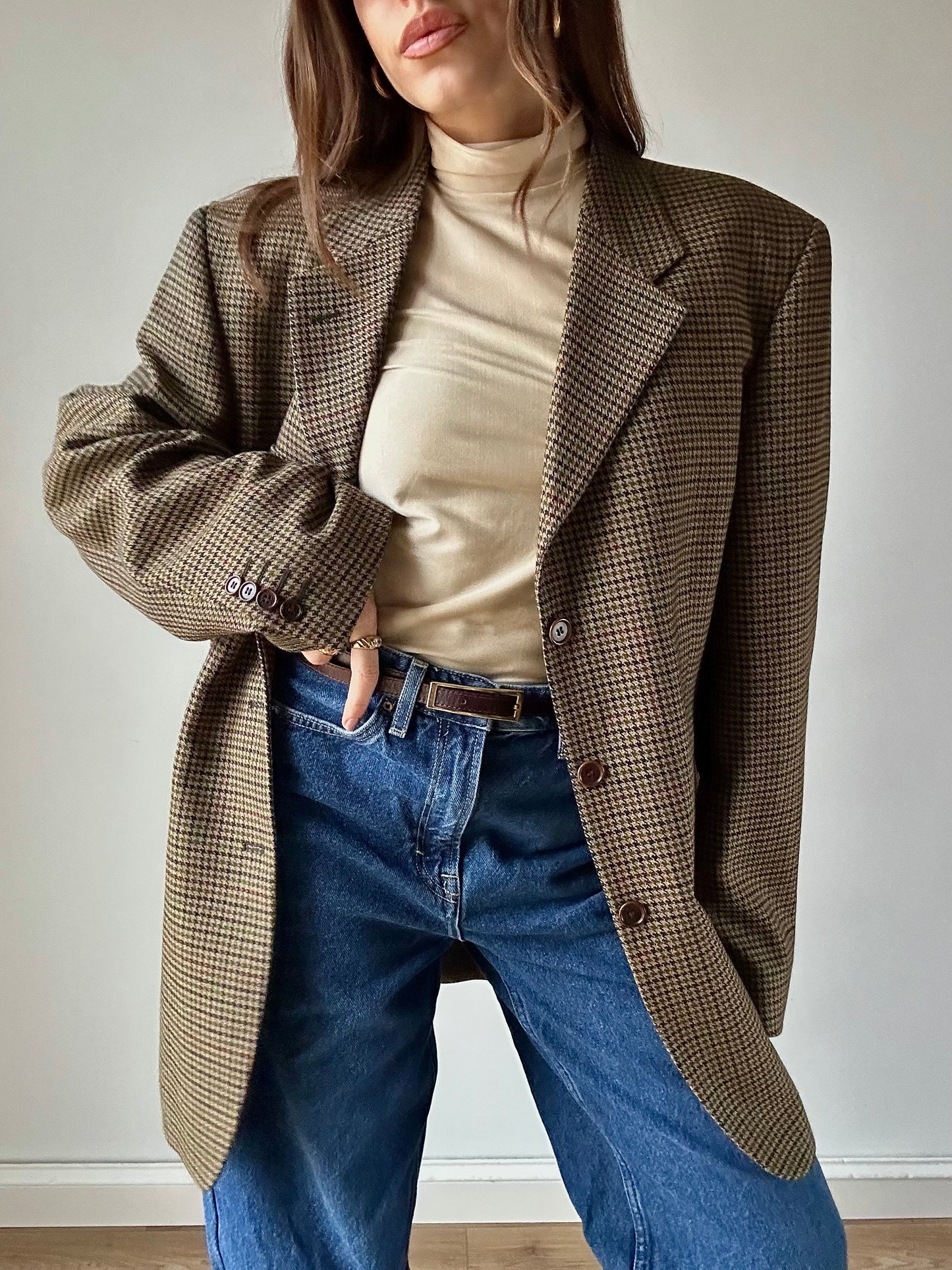Pied de poule blazer