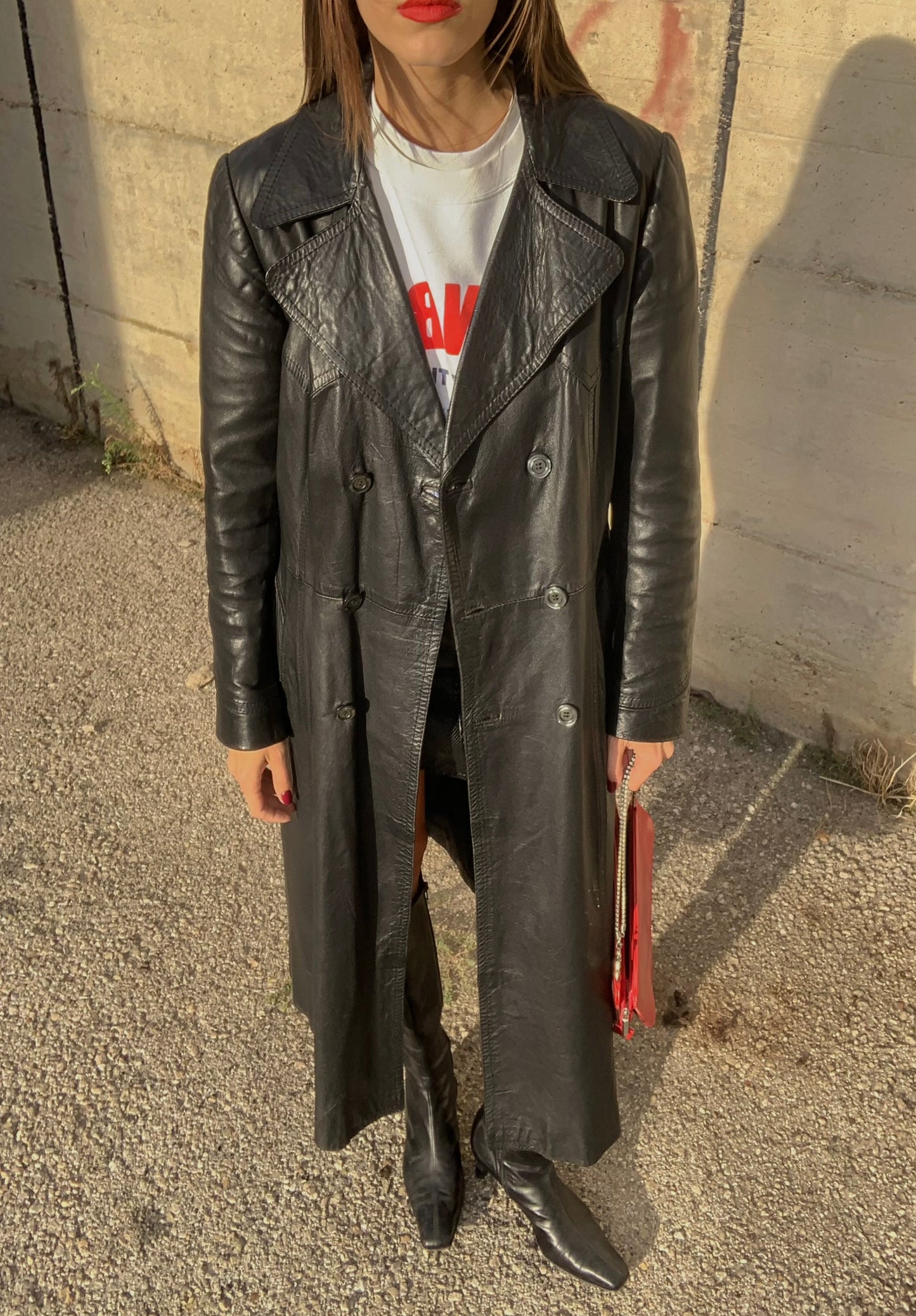 Vintage double-breasted trench coat