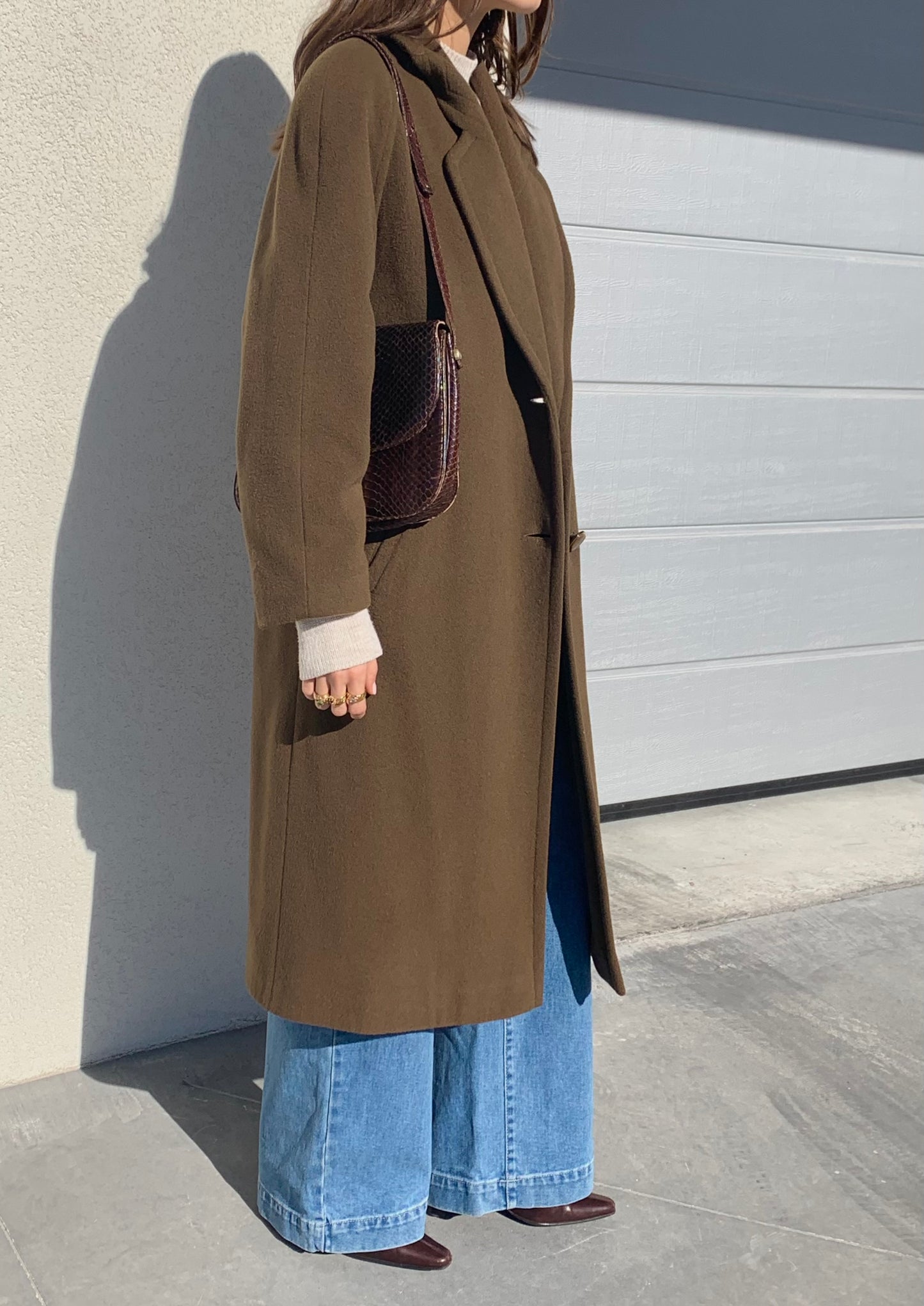 Elena Mirò vintage khaki coat