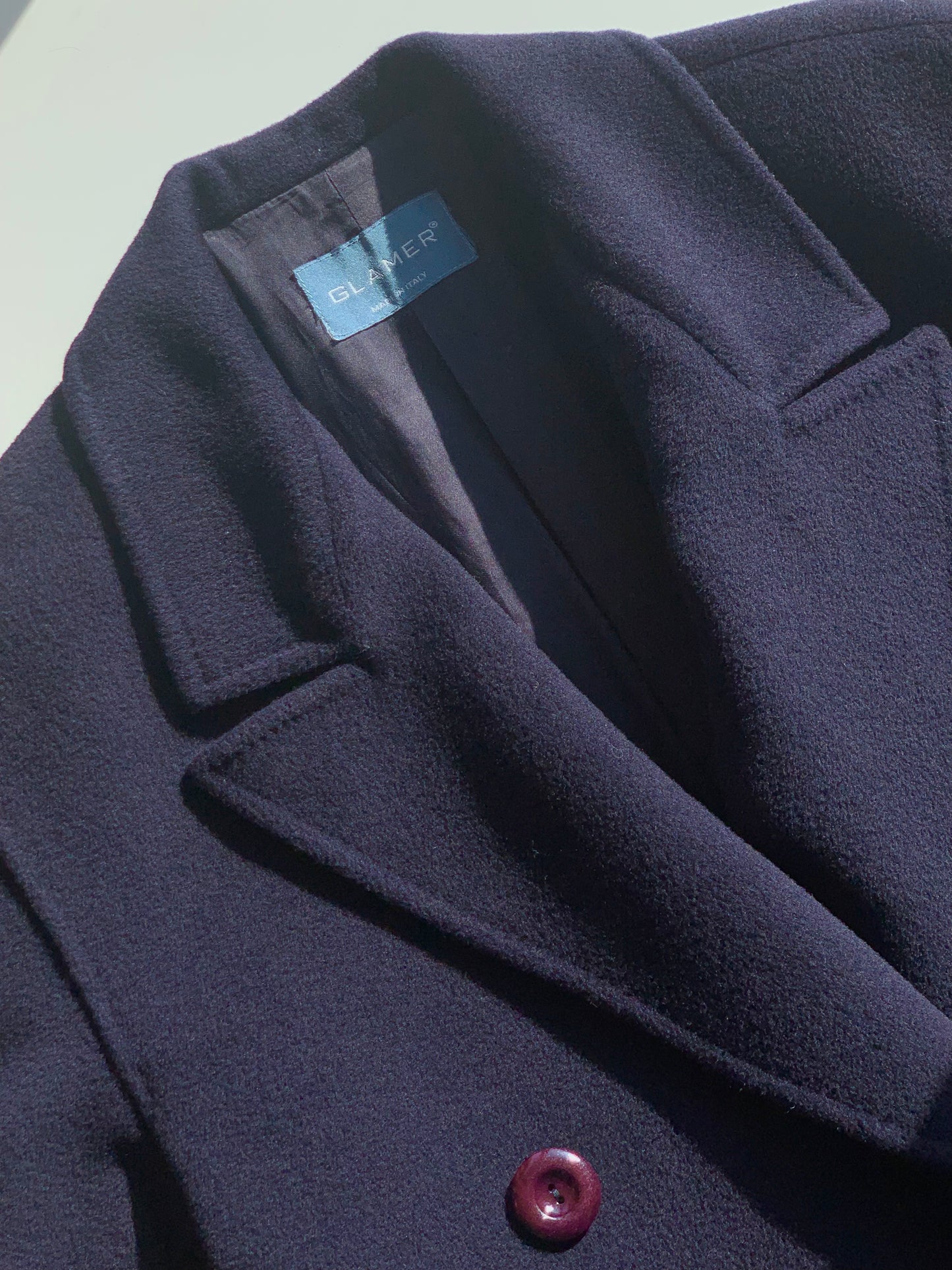 Vintage navy double-breasted coat