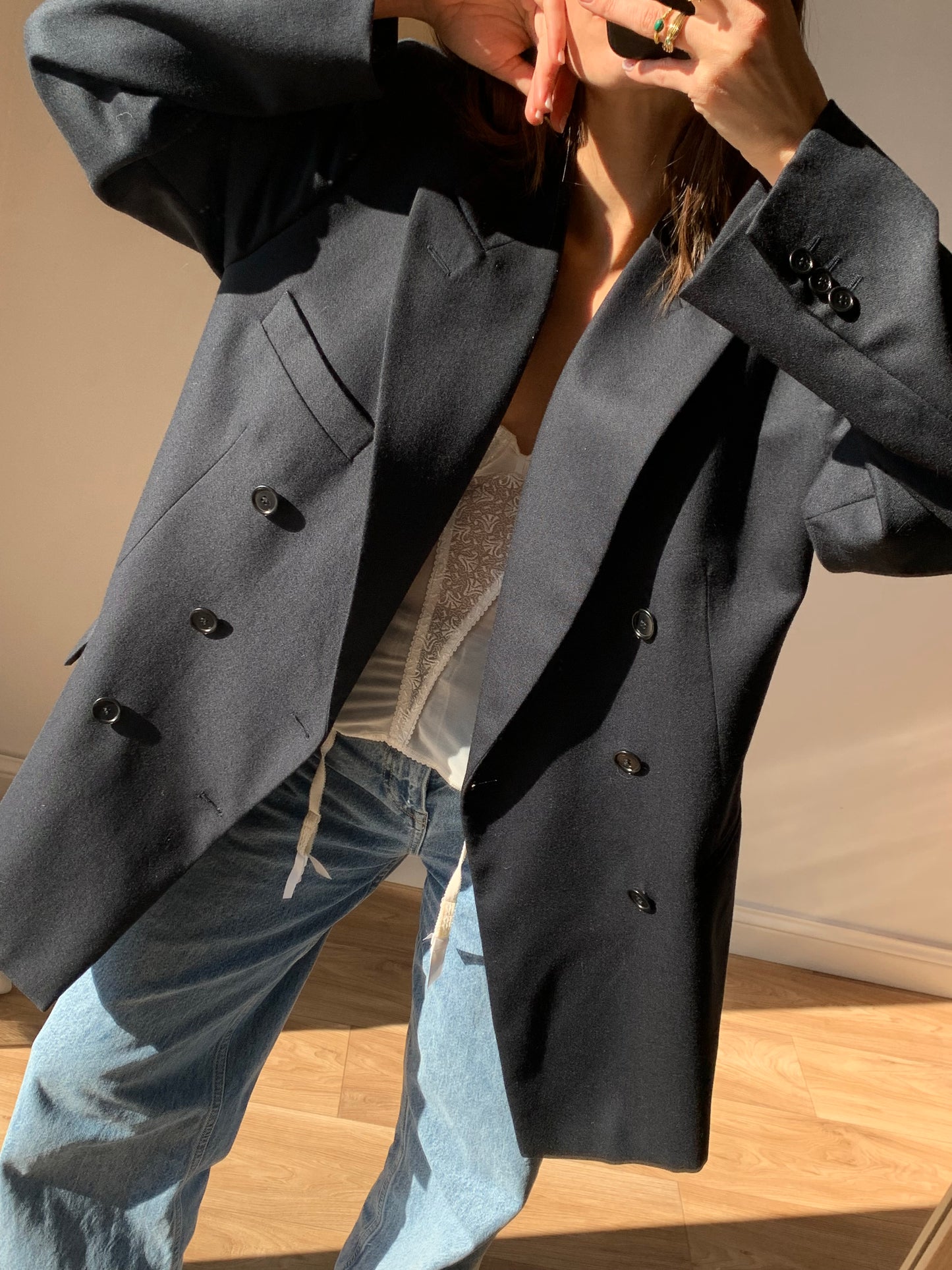 Navy oversized blazer