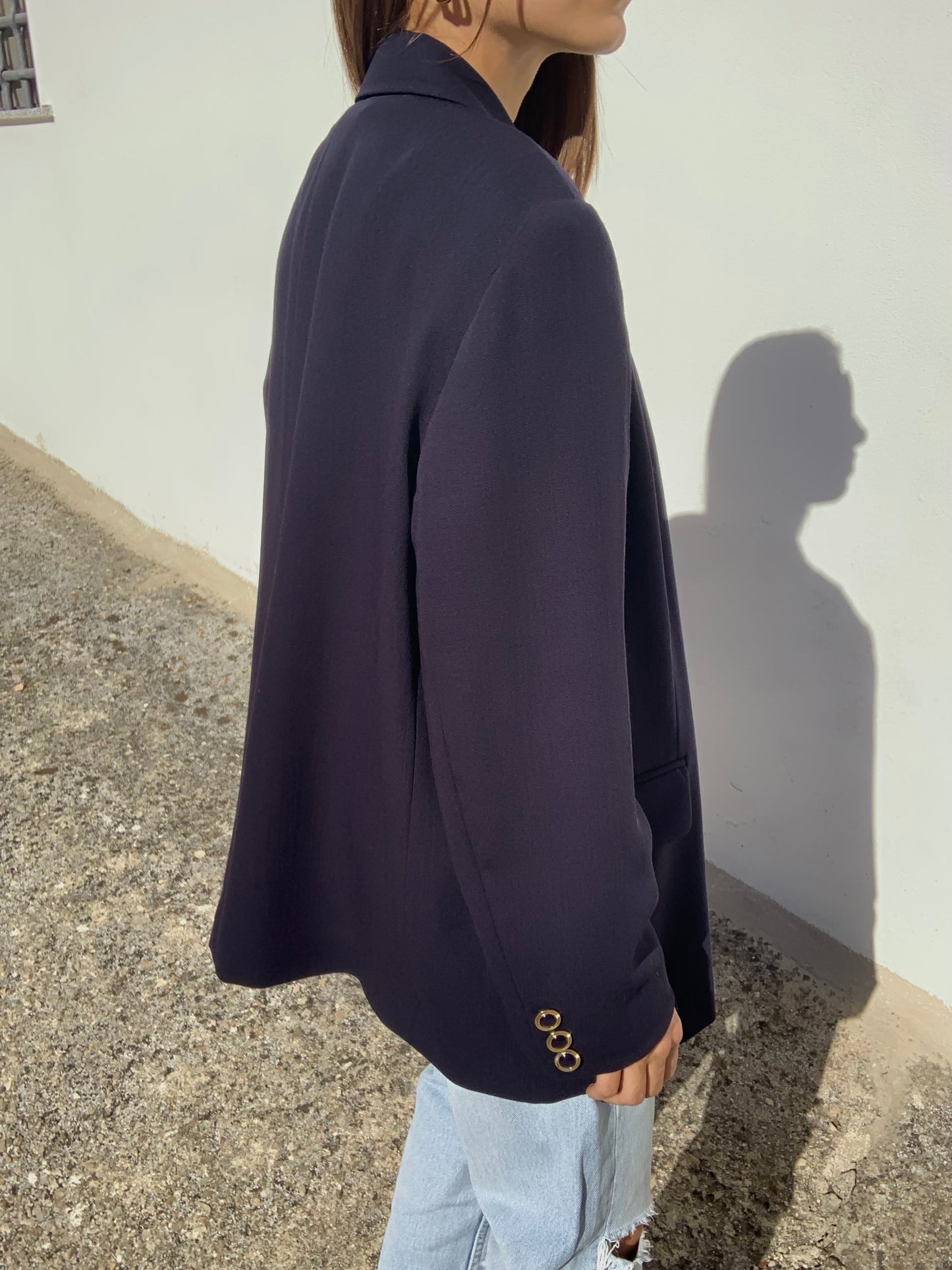 Vintage navy blue blazer