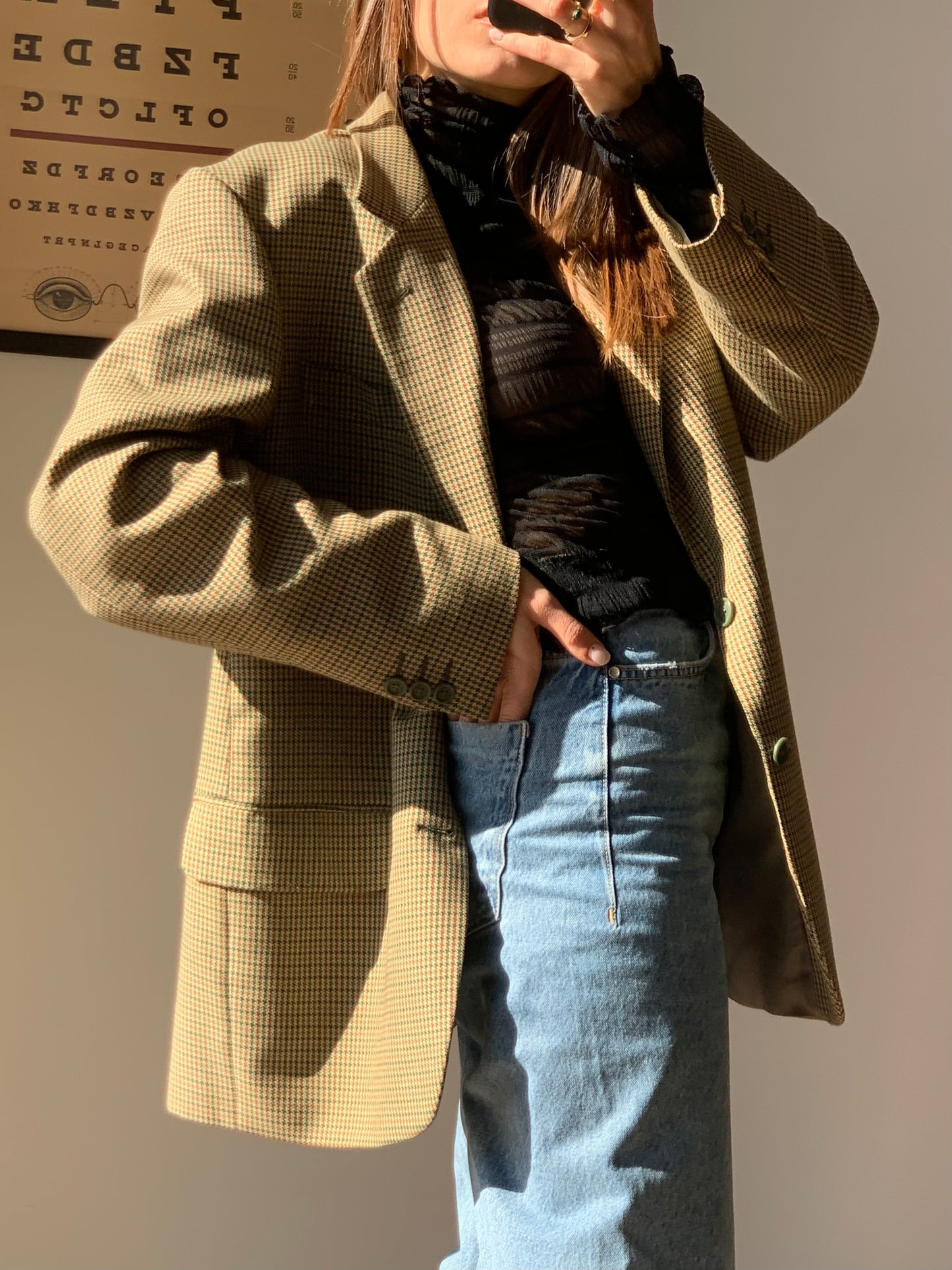 Pied de poule blazer
