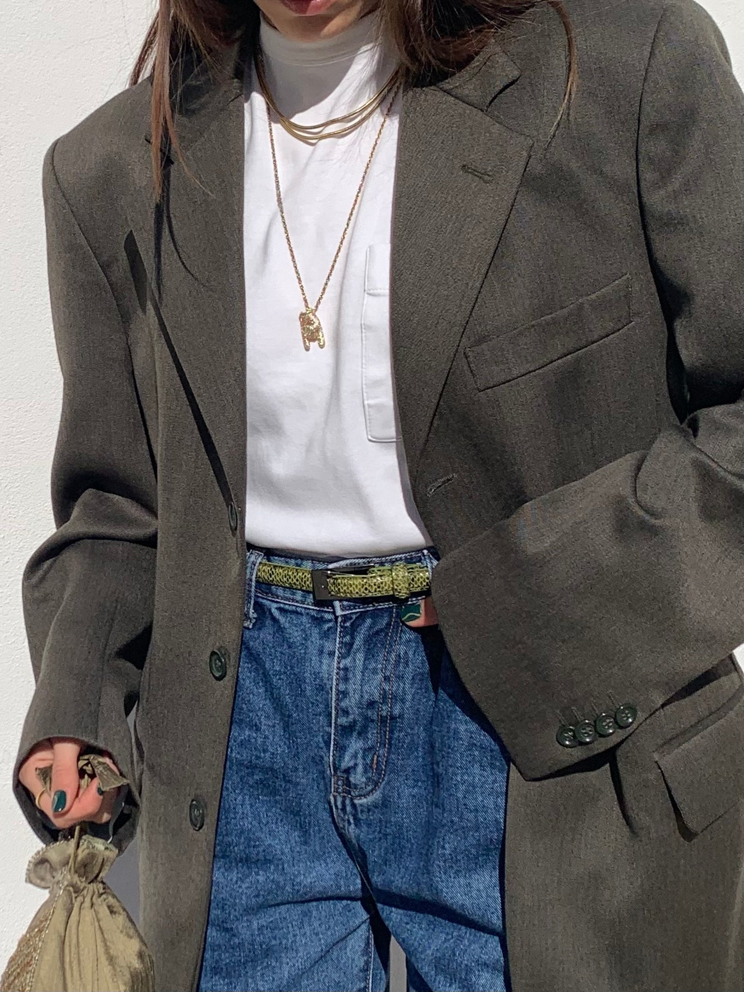 Olive green blazer