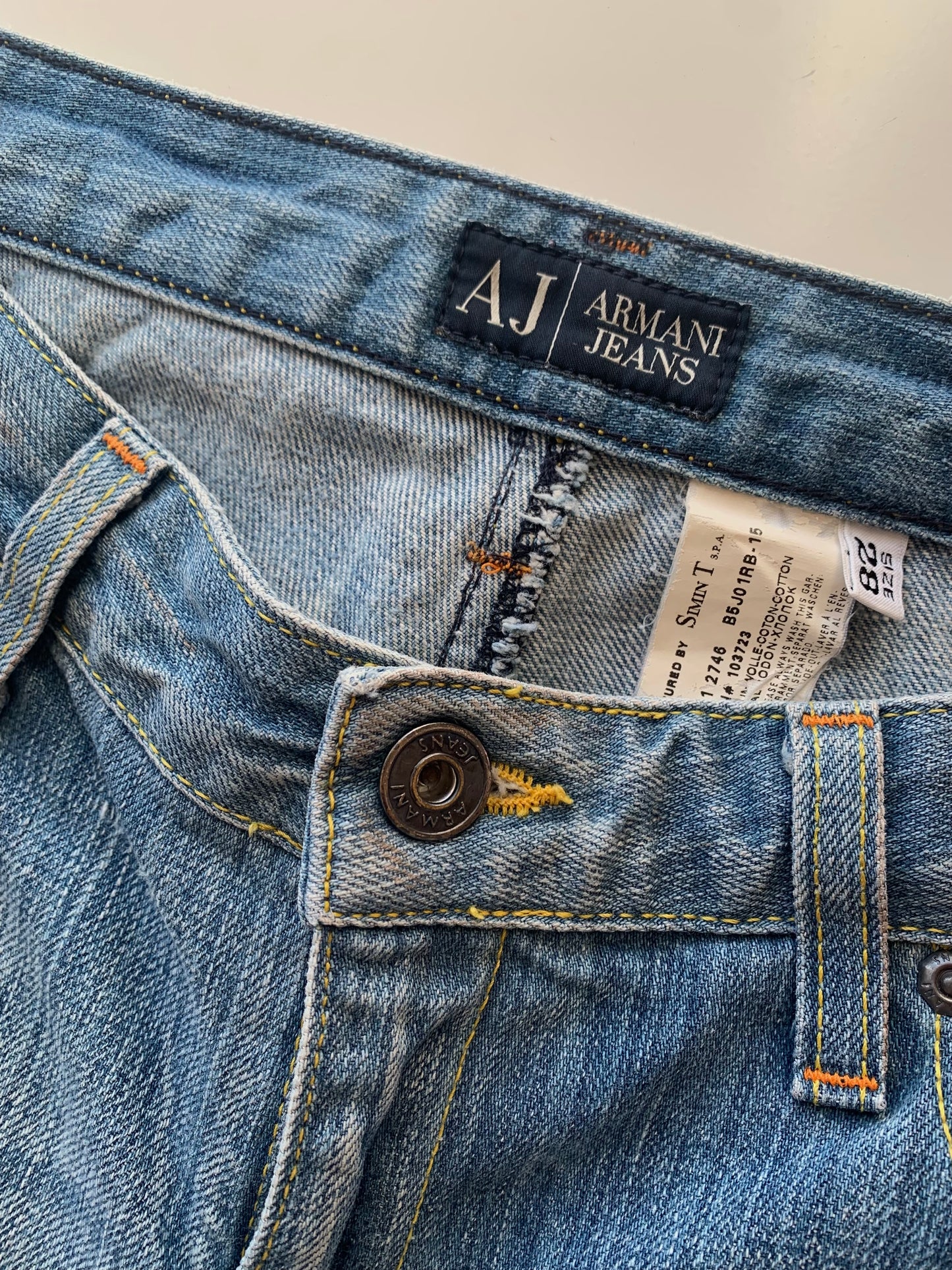 Armani low-waist denim
