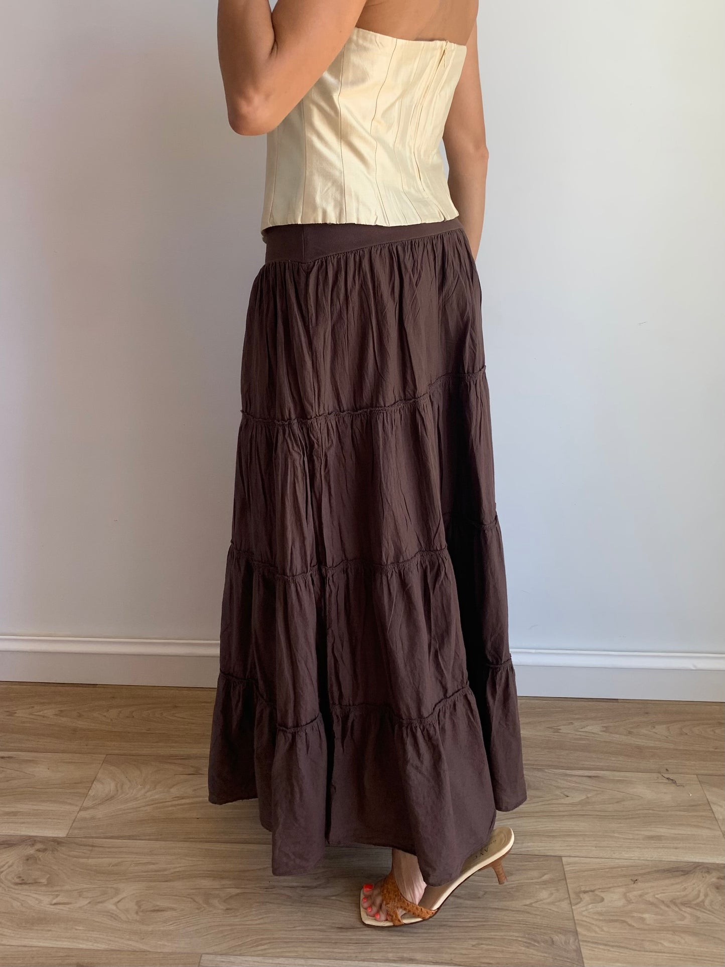 Tiered choco skirt