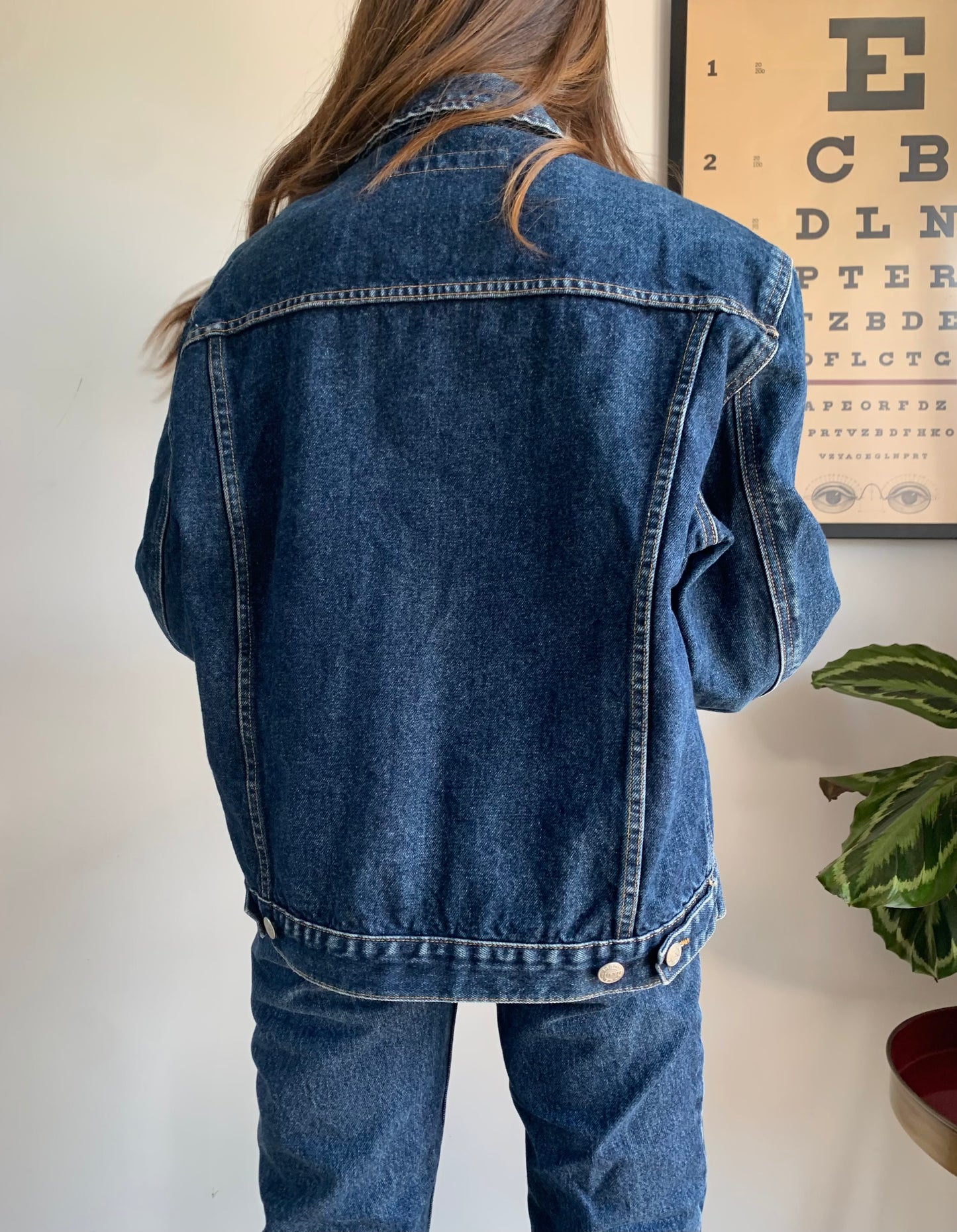 Dark wash denim jacket