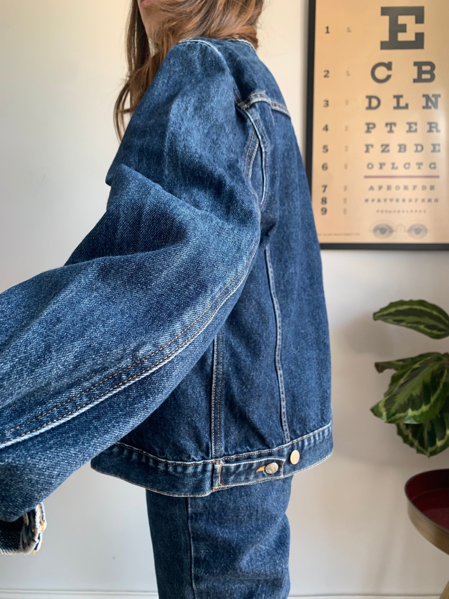 Dark wash denim jacket