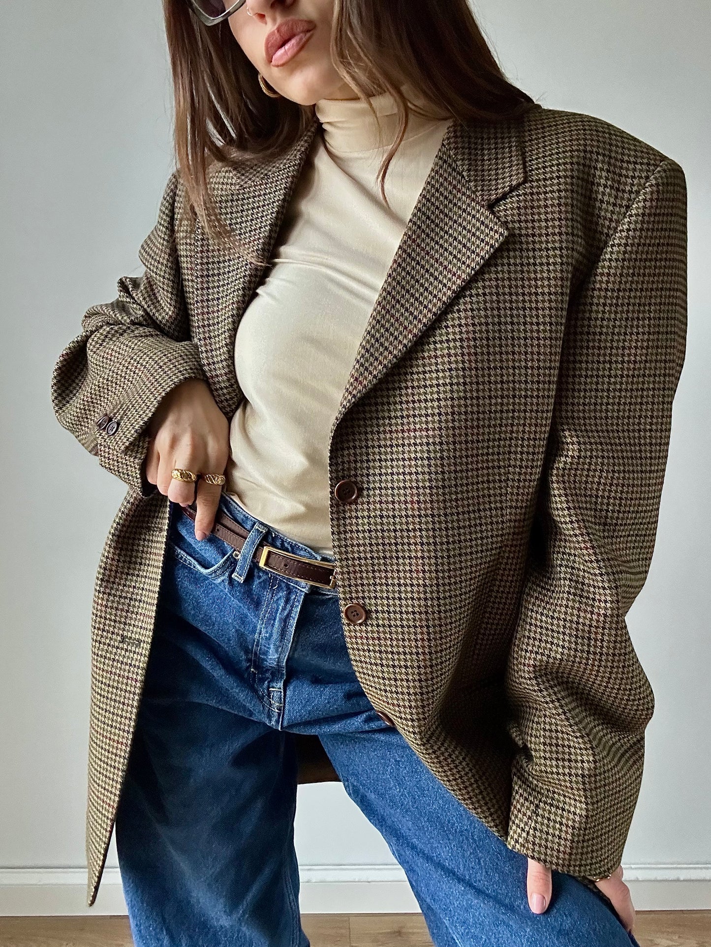 Pied de poule blazer