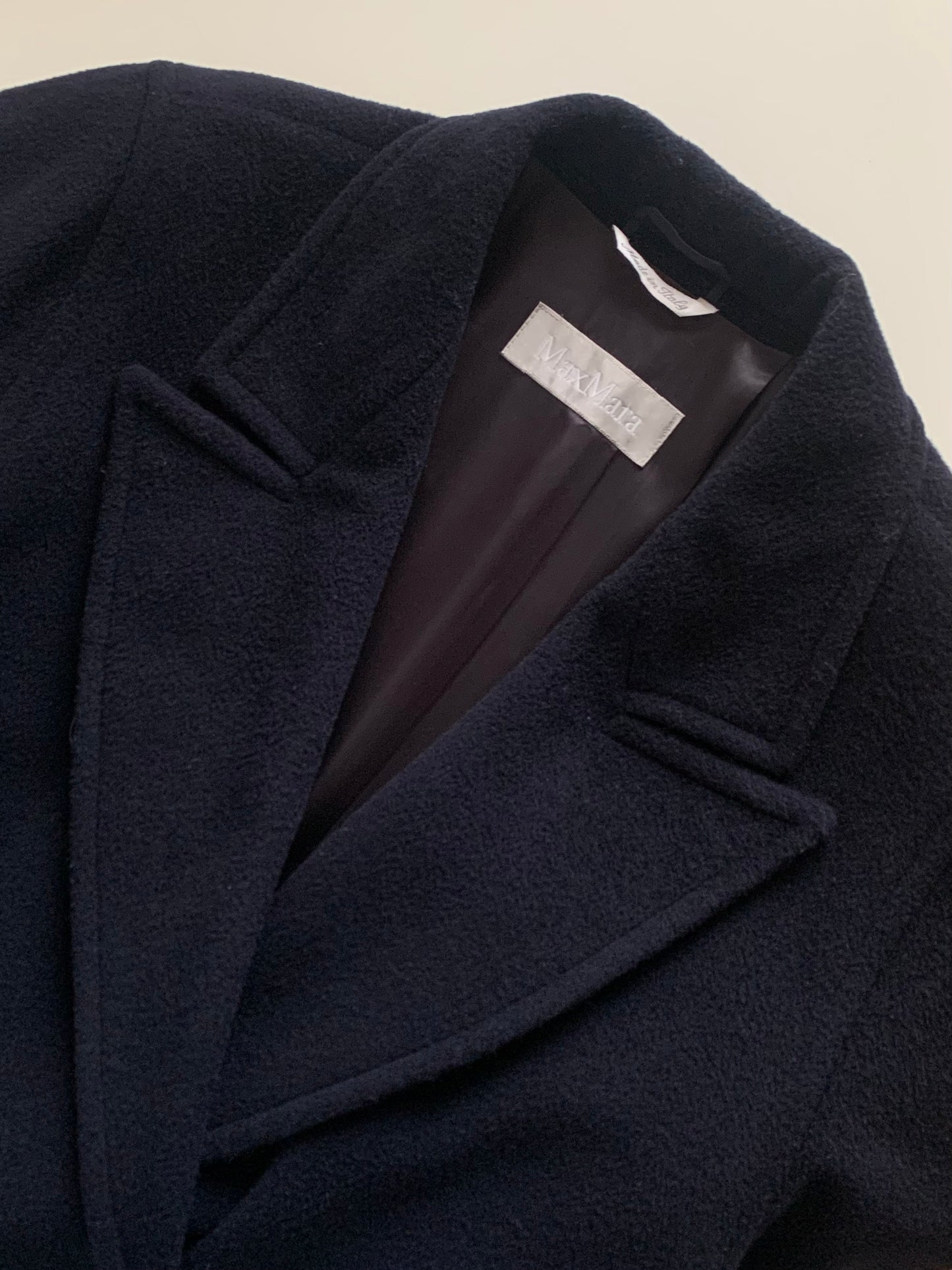 Icon Max Mara navy coat