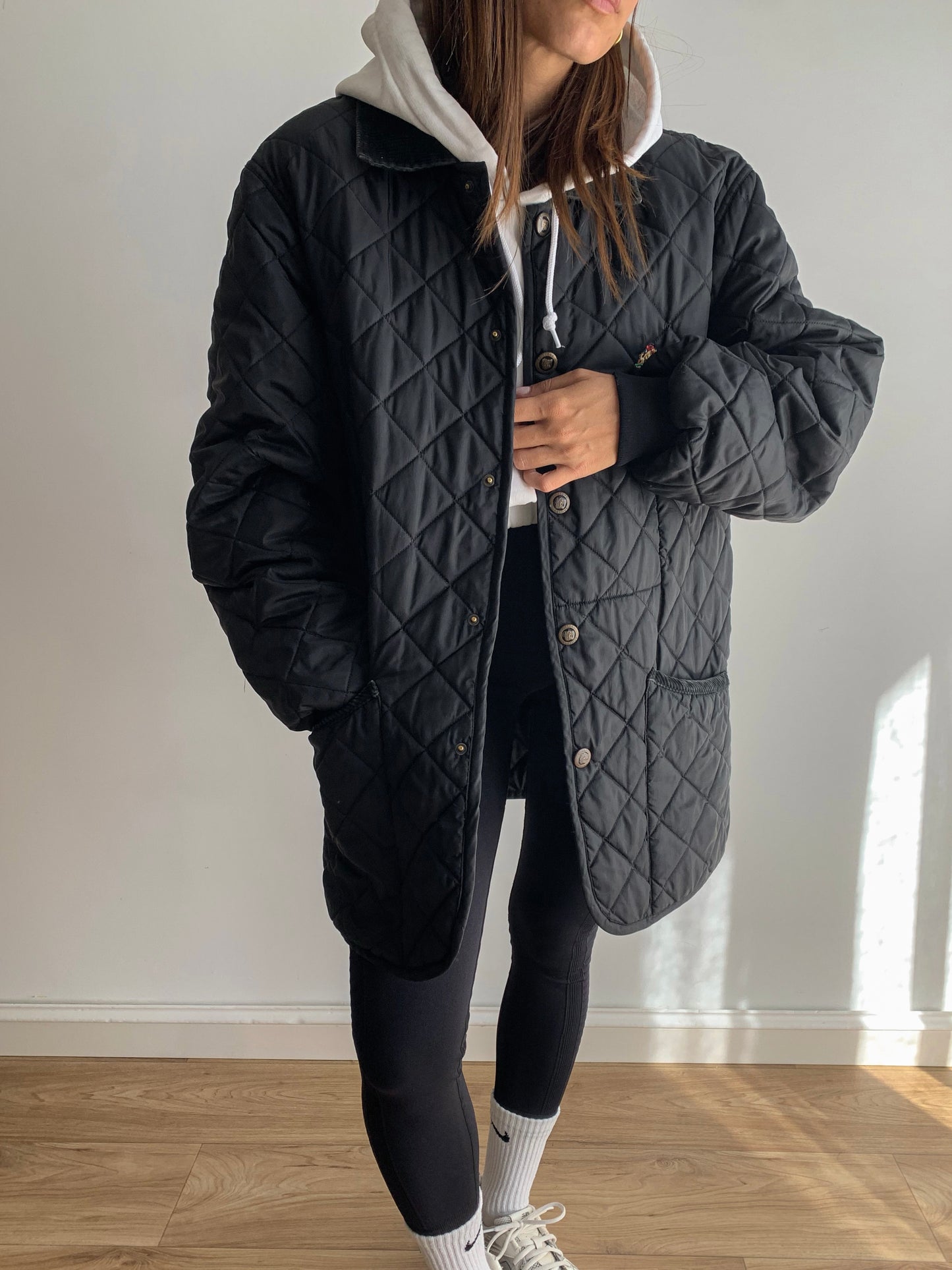 Quilted black jacket