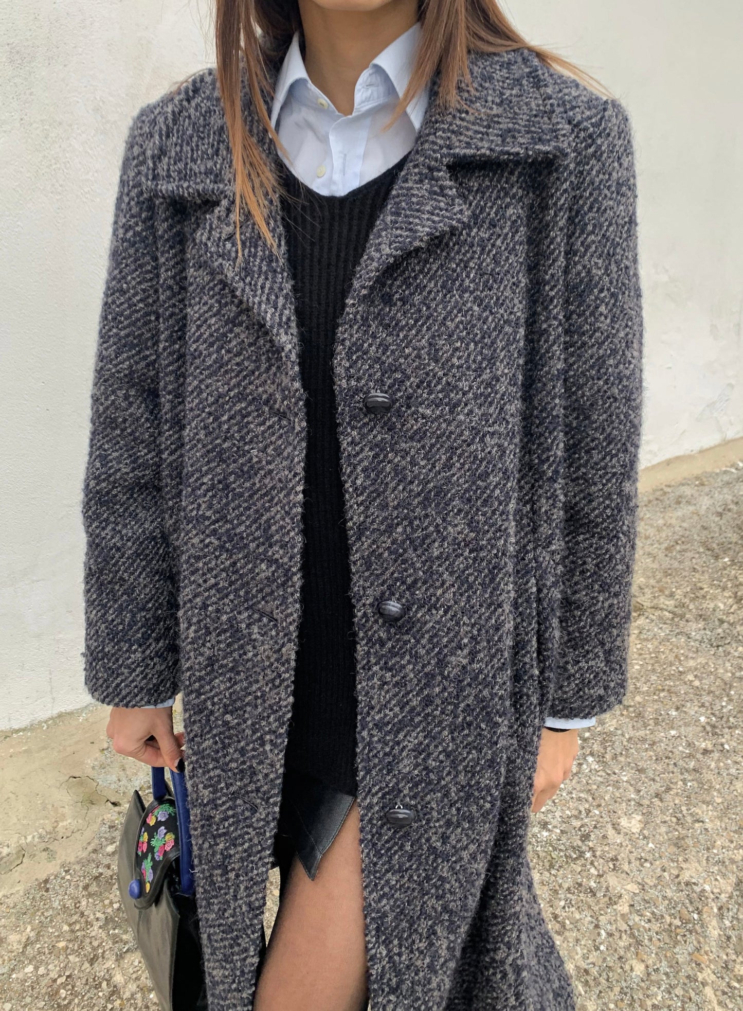 Vintage herringbone coat