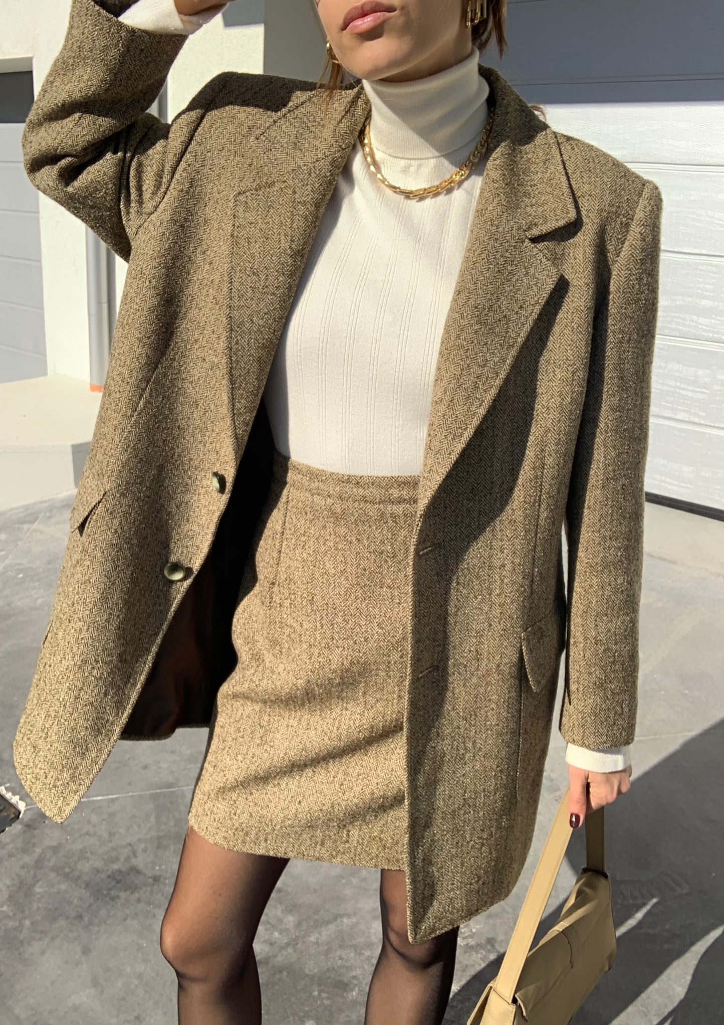 Vintage 2 pieces khaki set