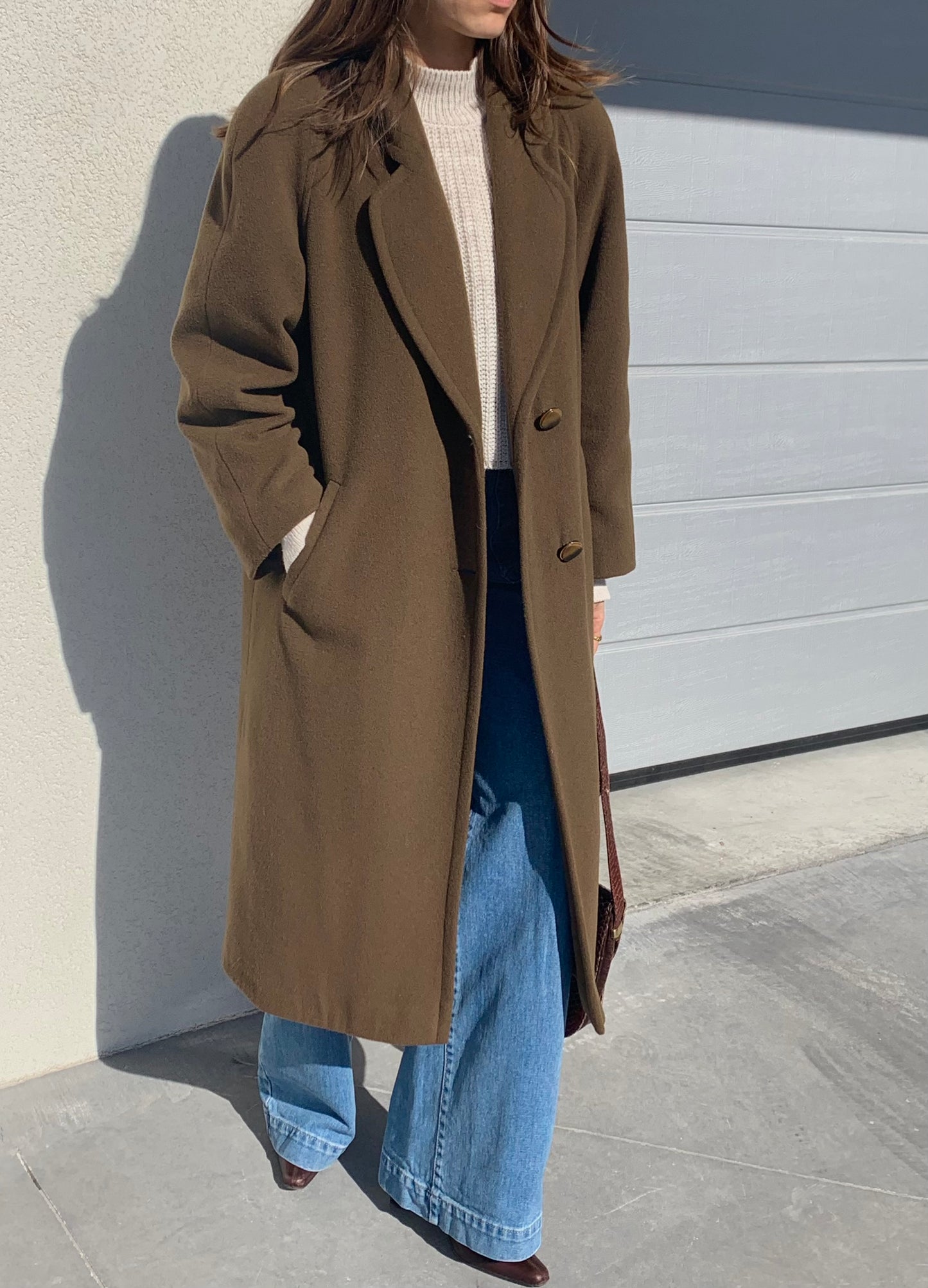 Elena Mirò vintage khaki coat