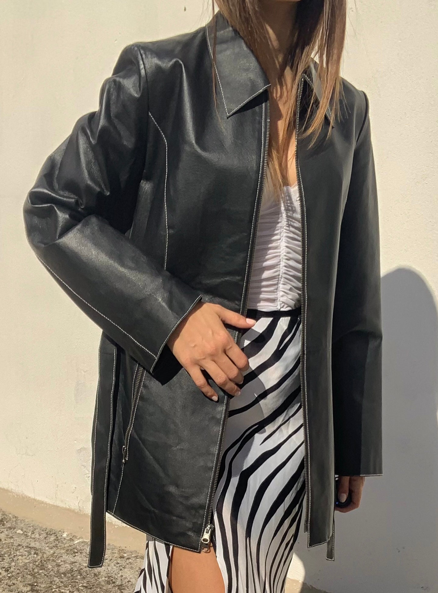 Vintage minimal structured jacket