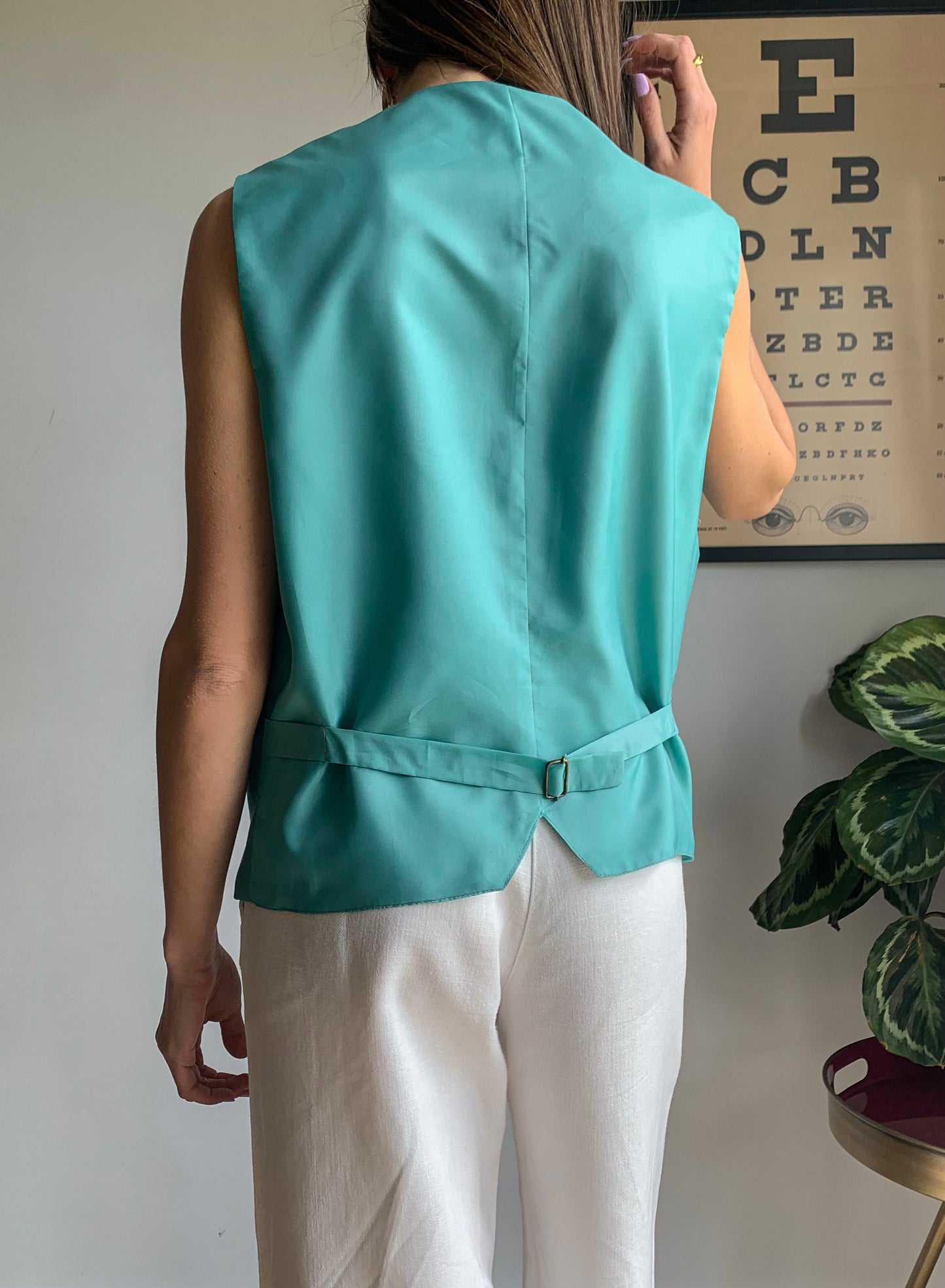 Vintage aquamarine vest