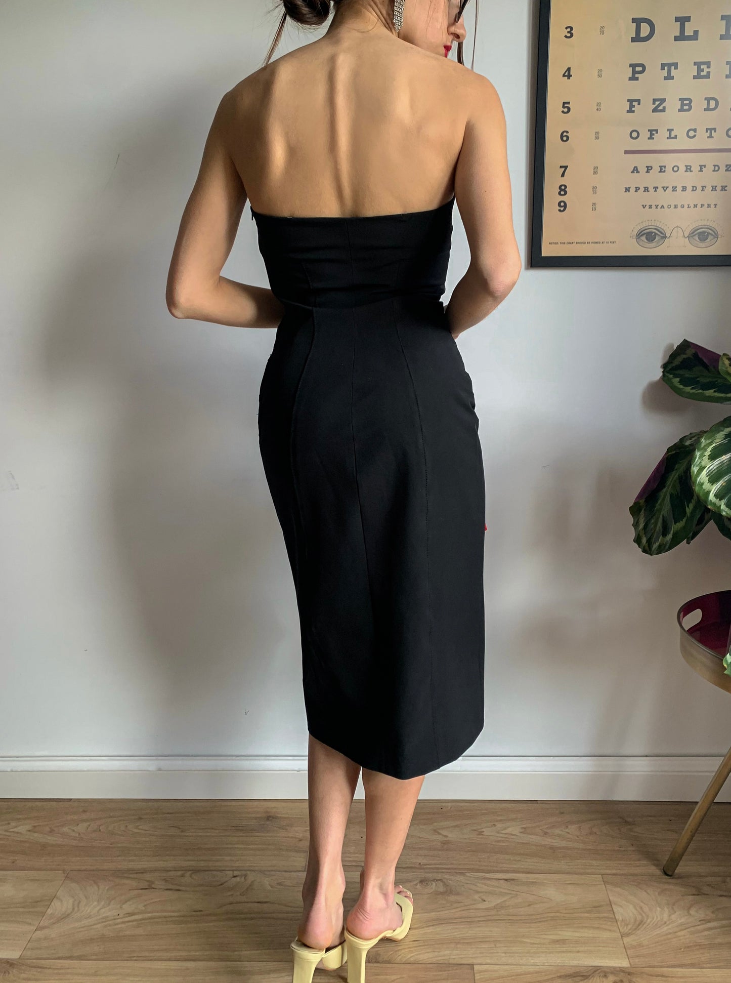 Bustier black dress