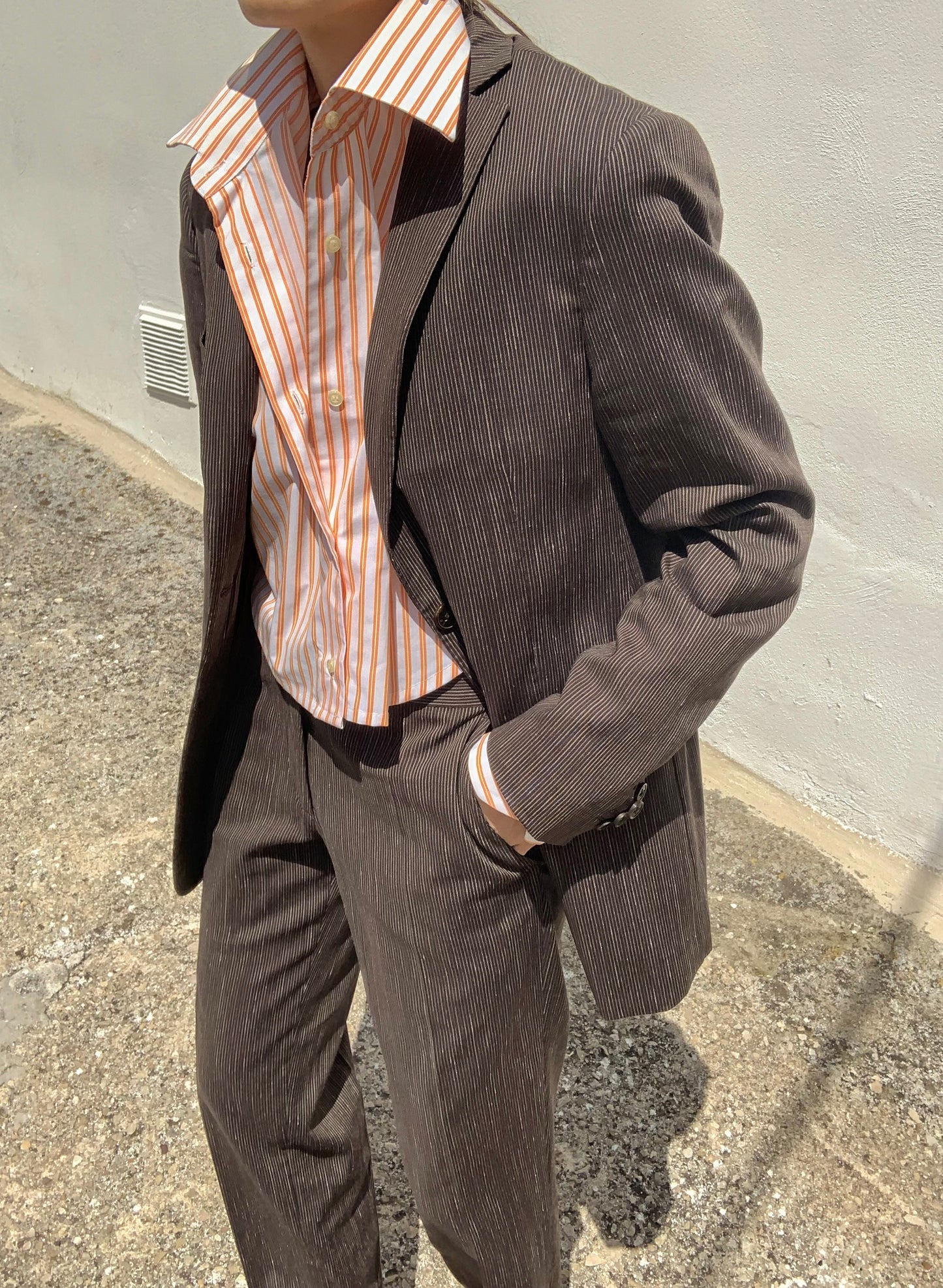 Valentino Oxon striped suit