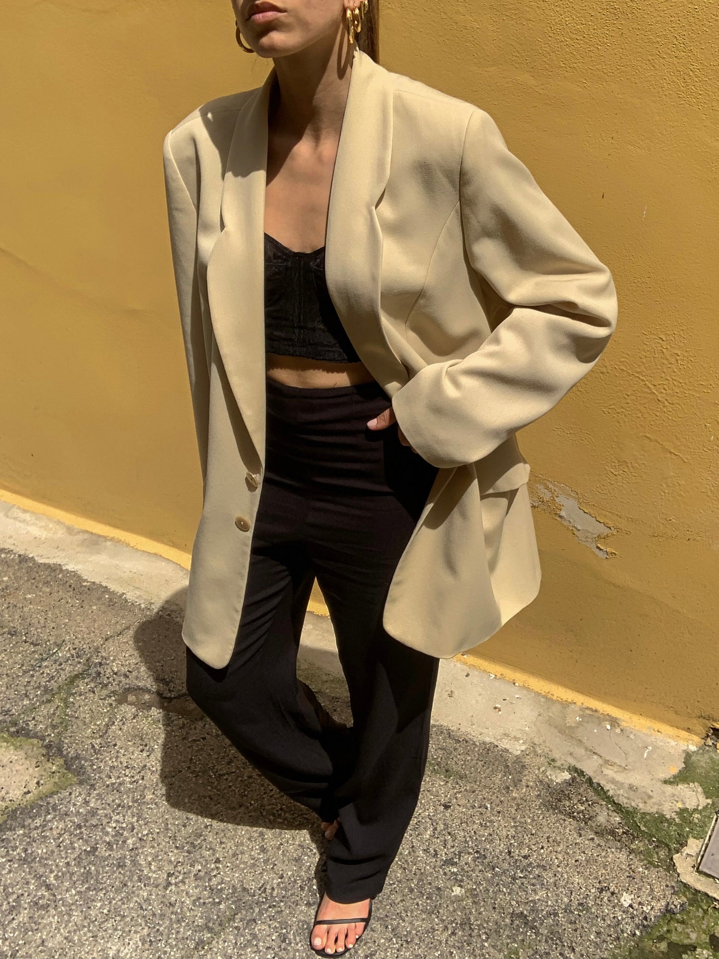 Vintage cream blazer