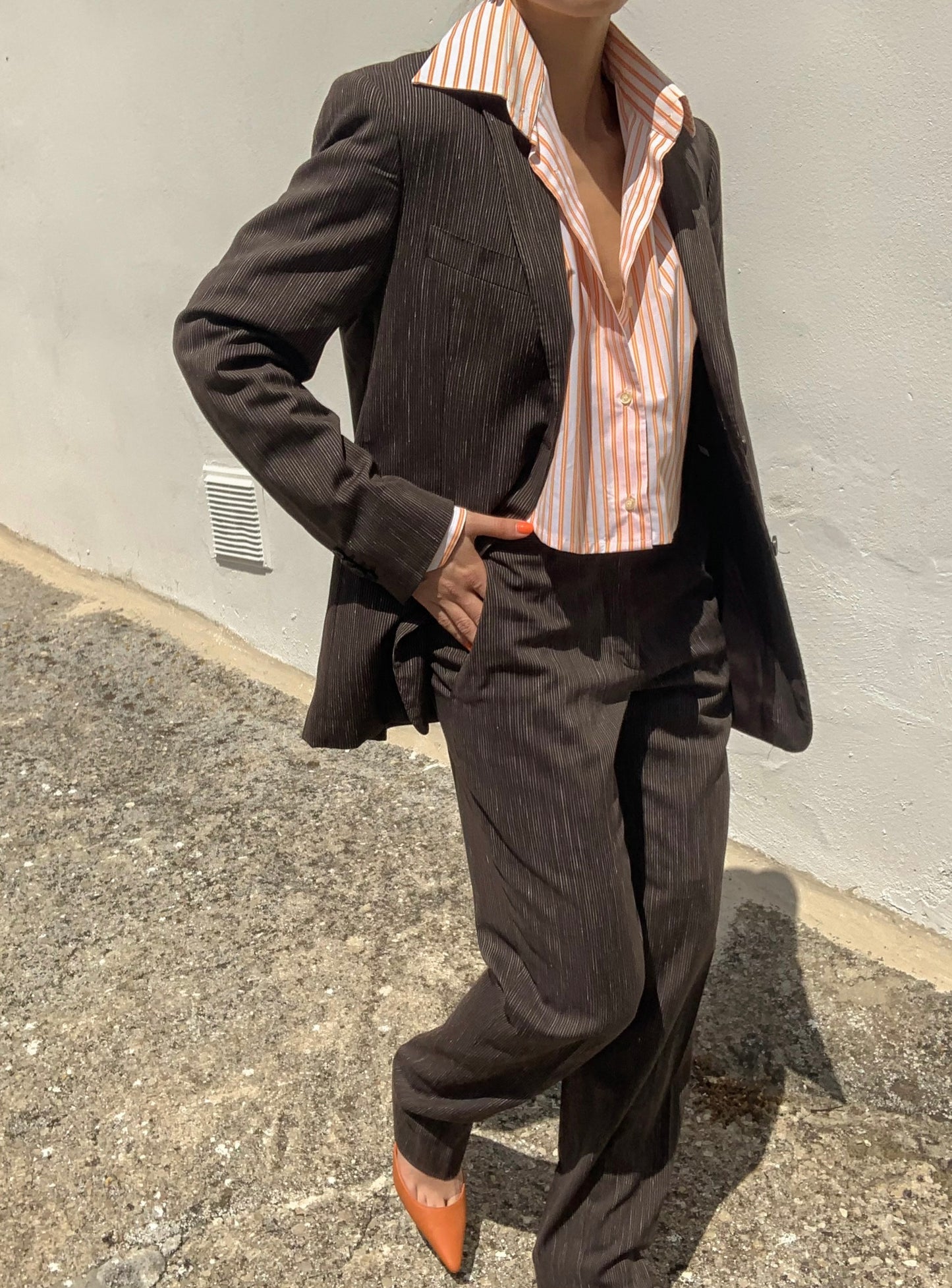 Valentino Oxon striped suit