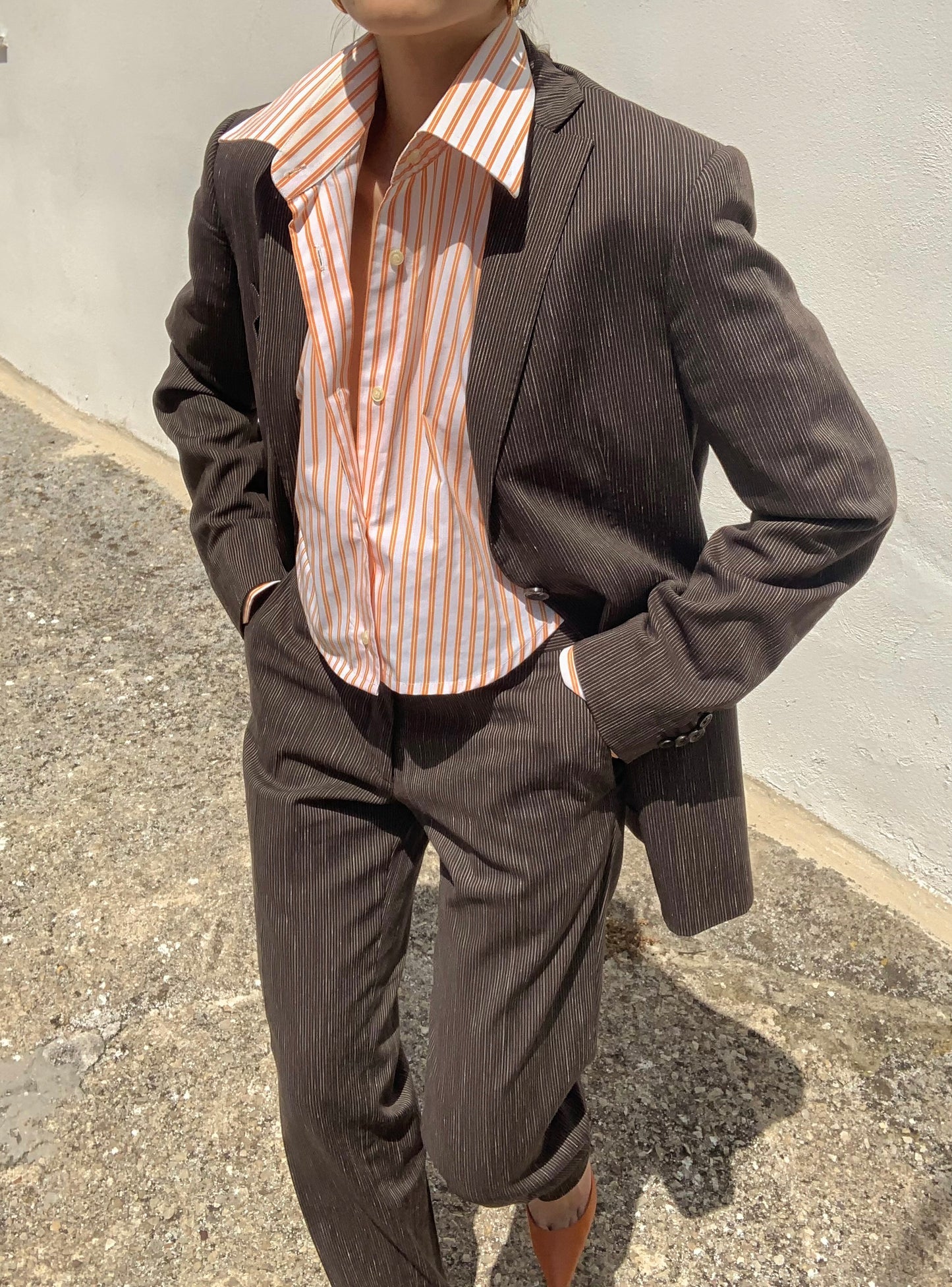 Valentino Oxon striped suit