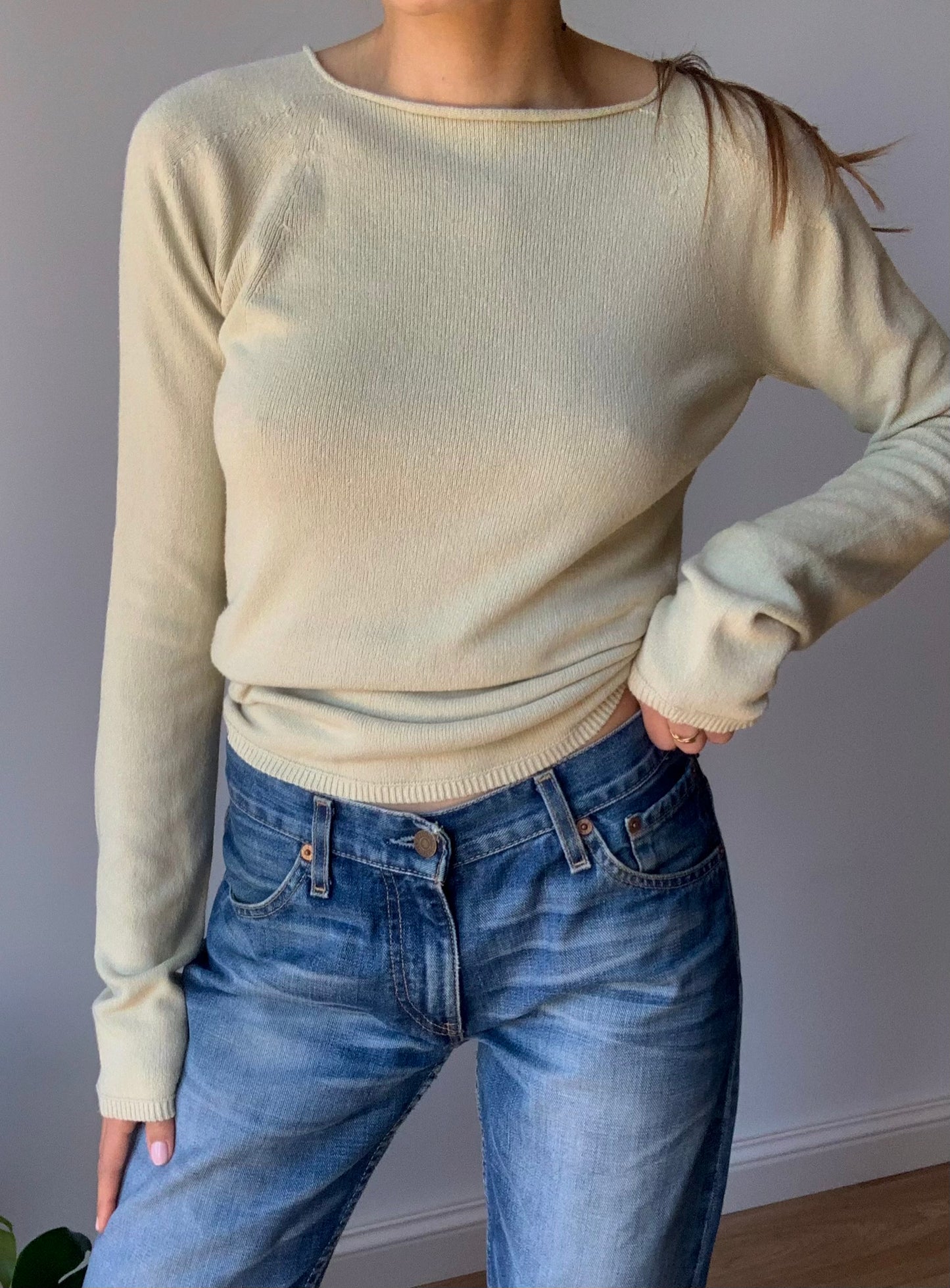 Vintage boat neck jersey