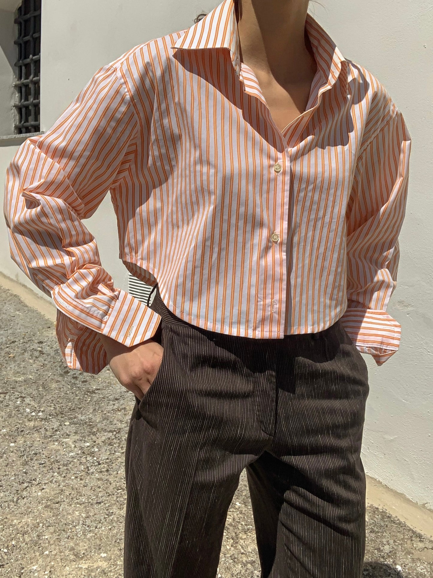 Reworked striped shirt