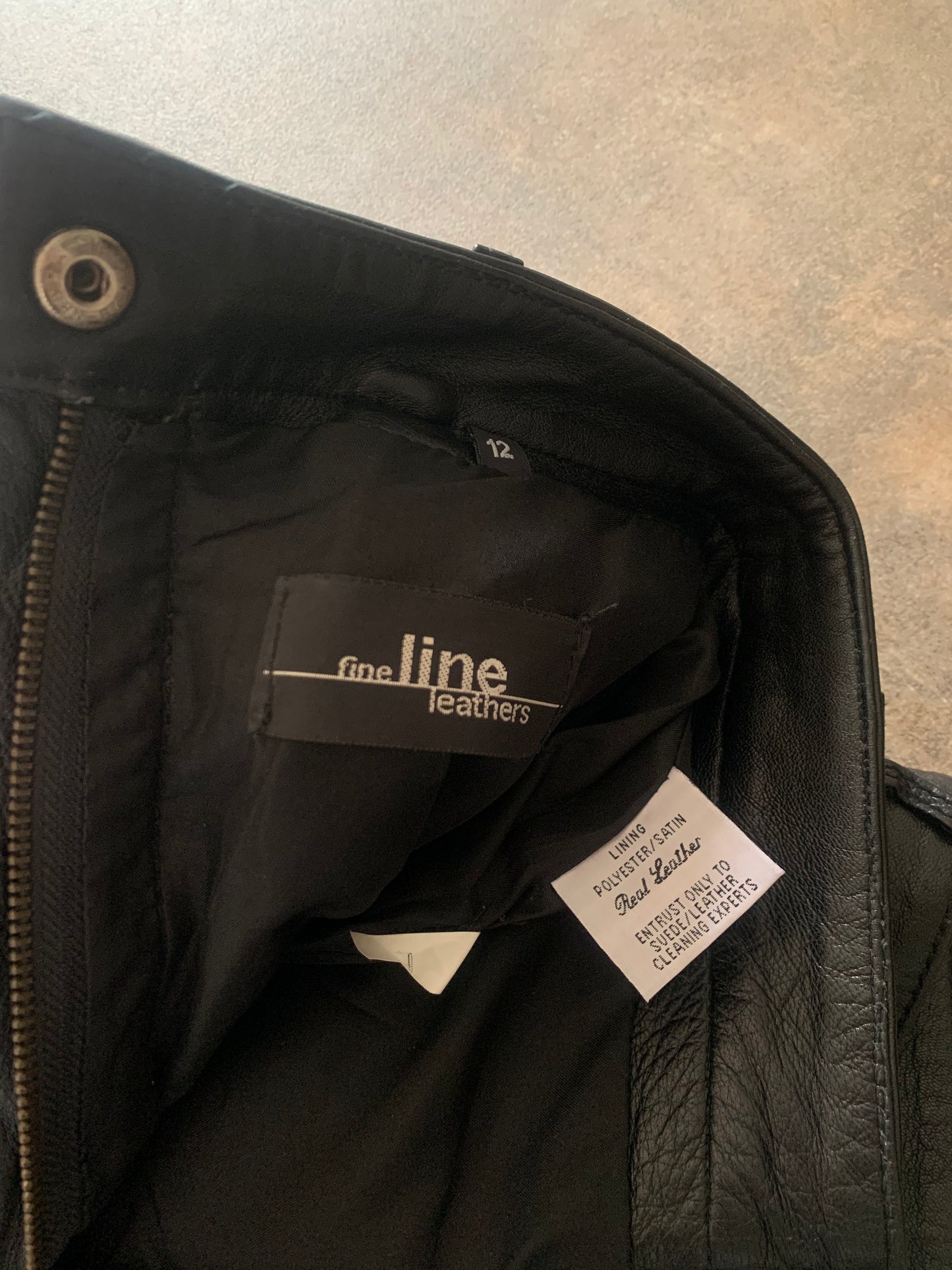 Vintage real leather pants