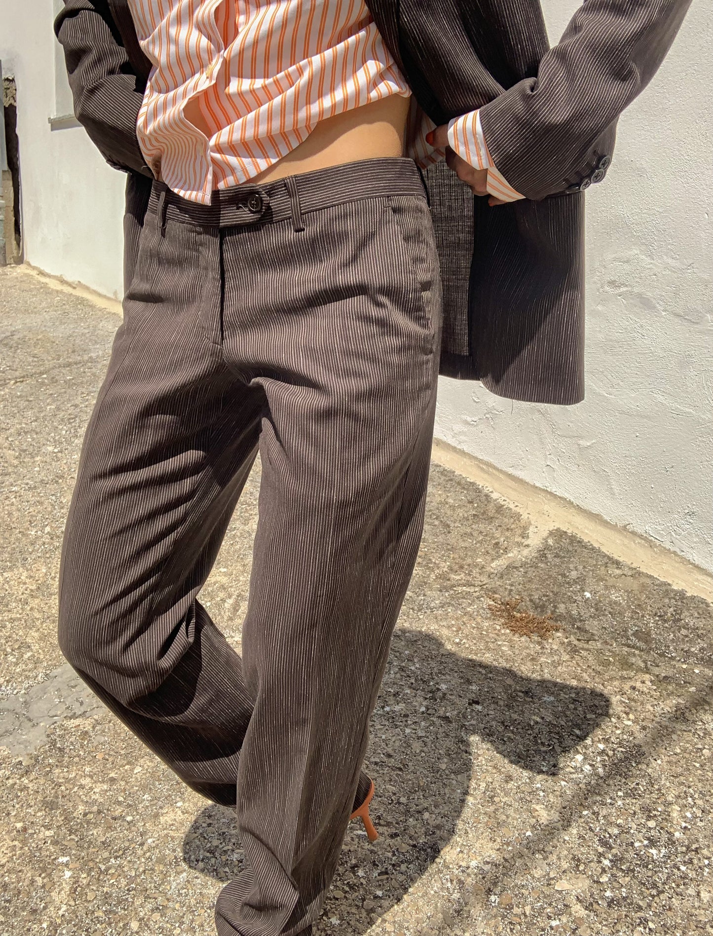 Valentino Oxon striped suit