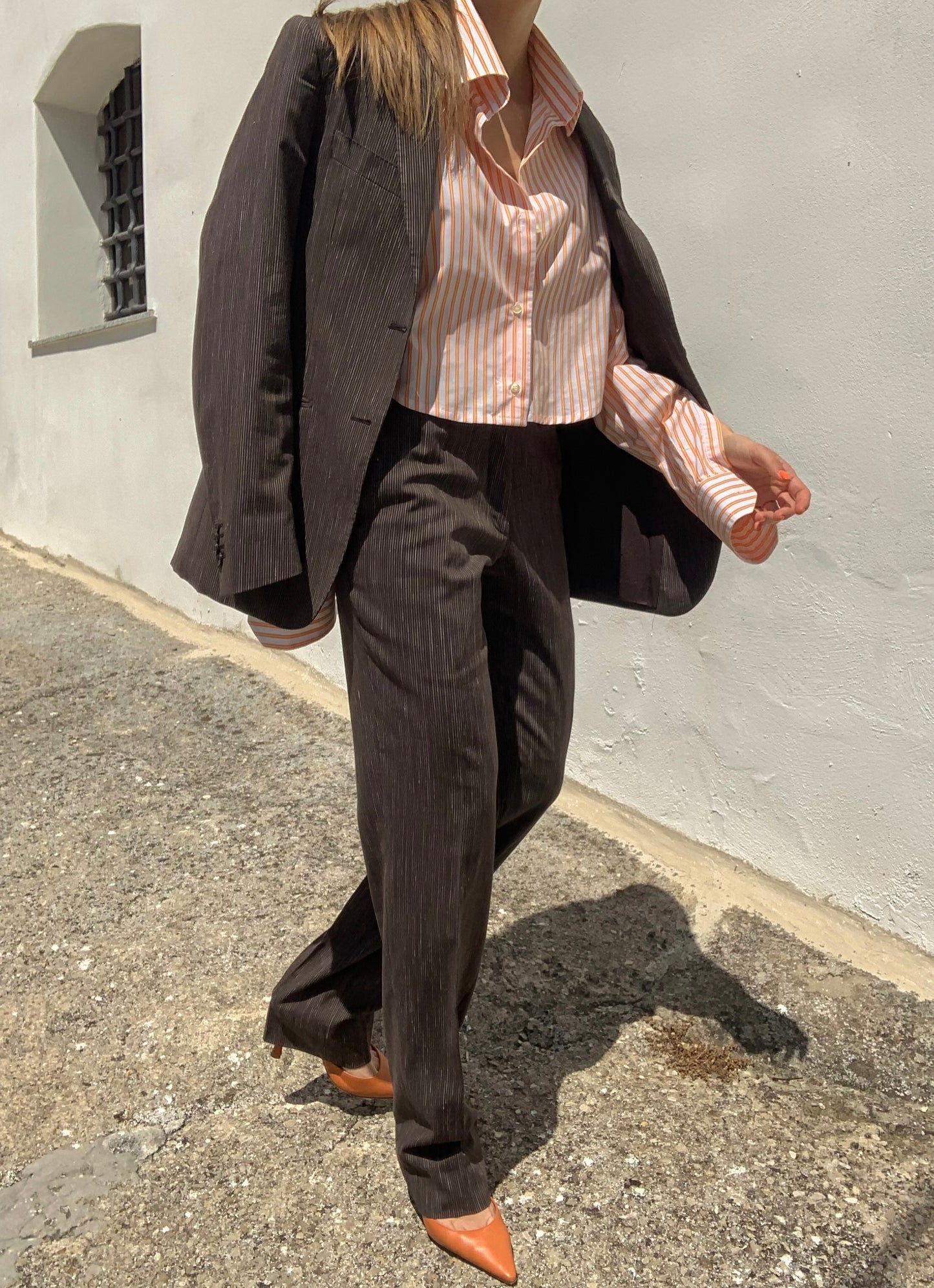 Valentino Oxon striped suit