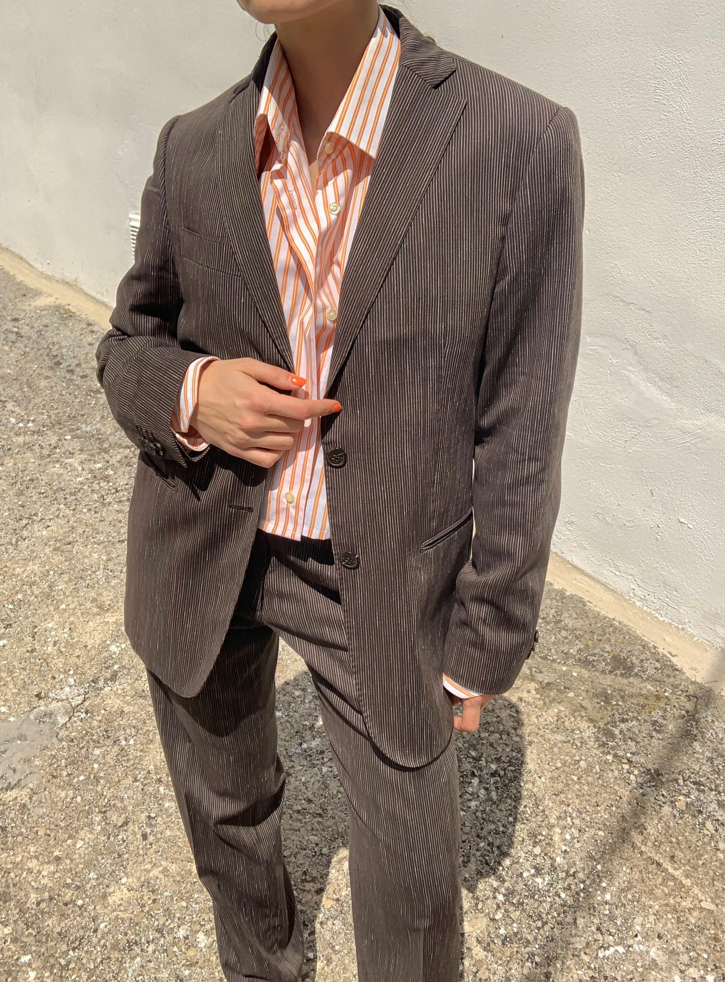Valentino Oxon striped suit