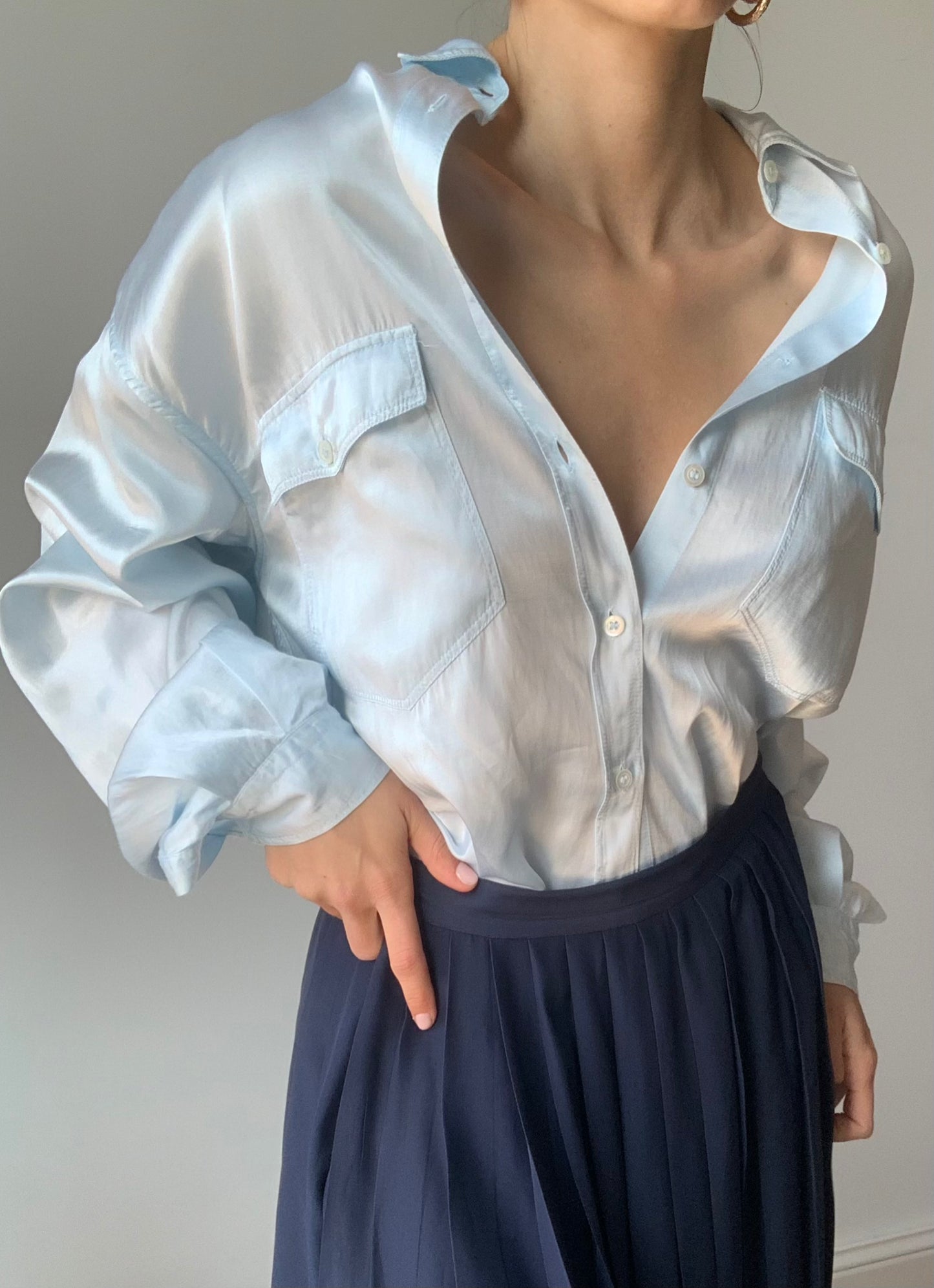 Vintage light blue shirt