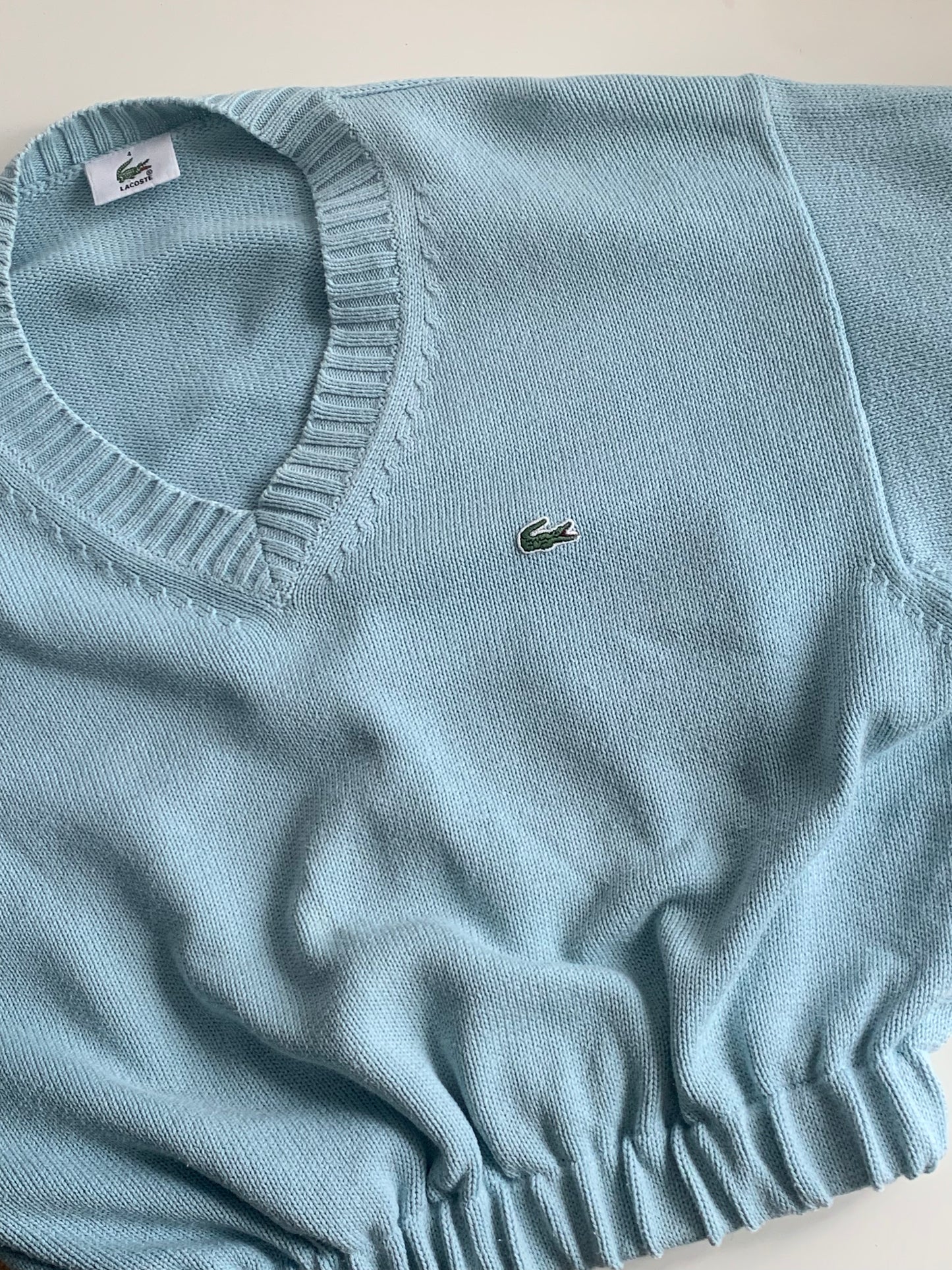 Reworked Lacoste pure cotton jumper