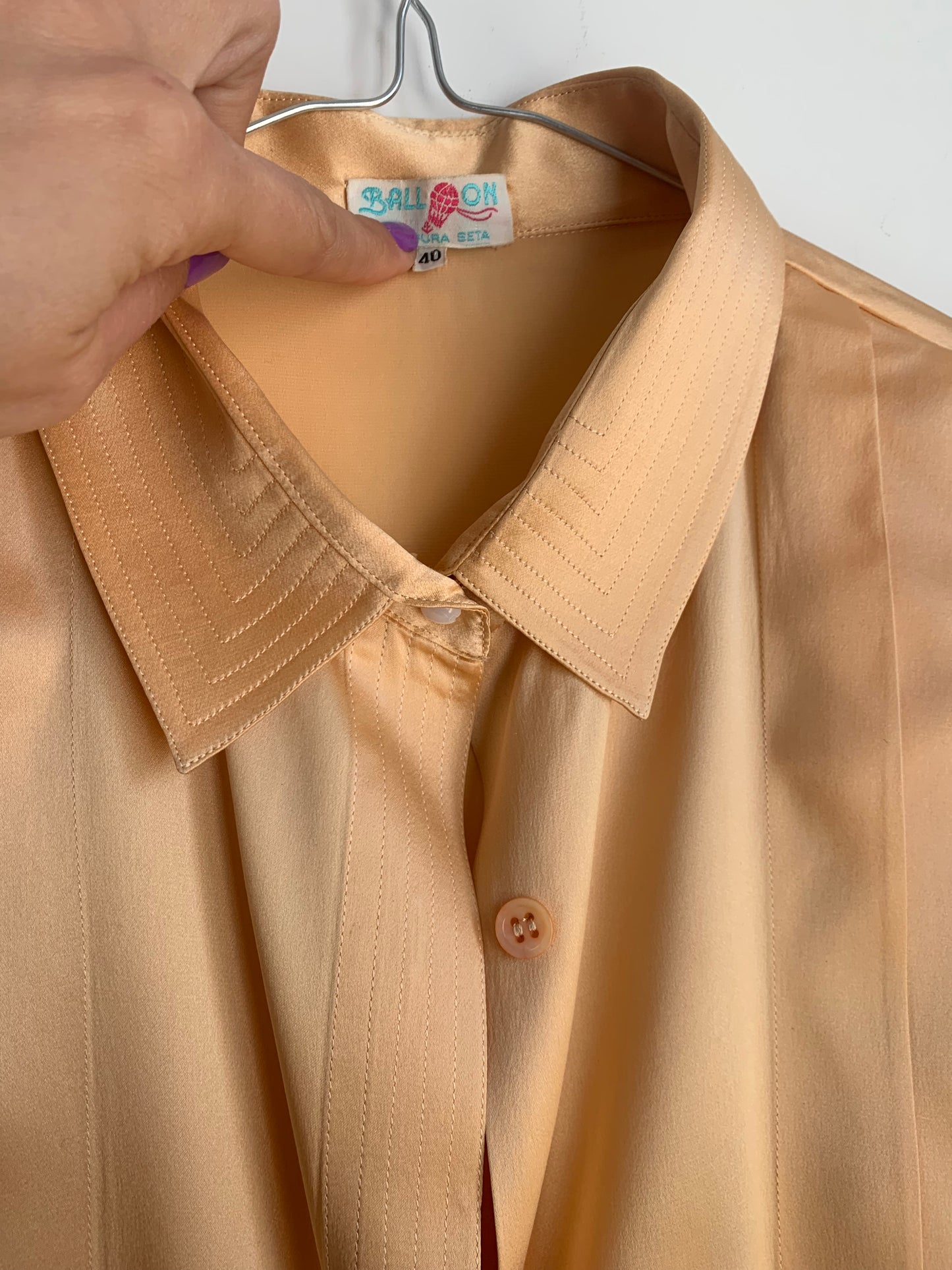 Vintage pure liquid silk shirt