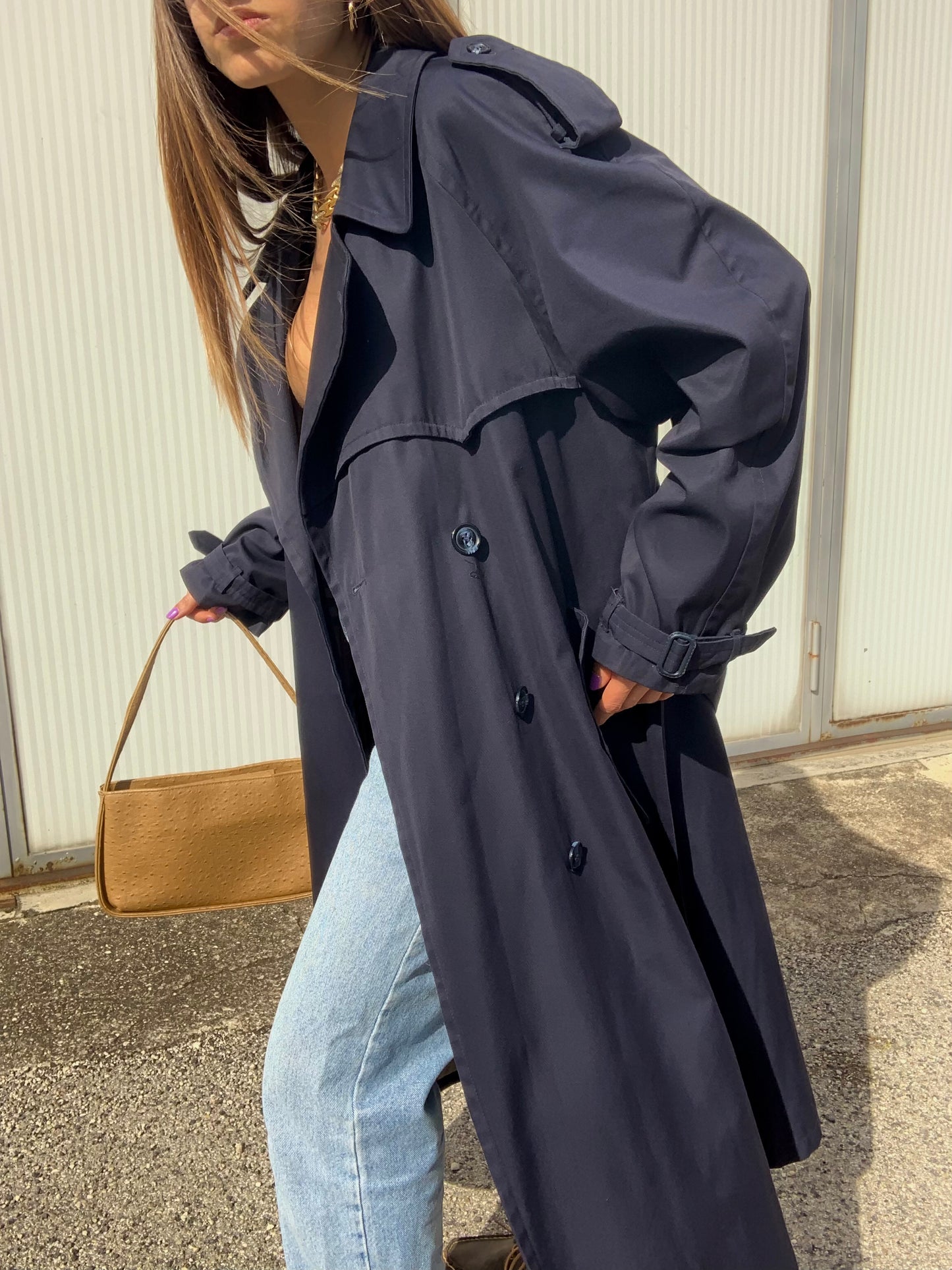 Vintage double-breasted trench coat