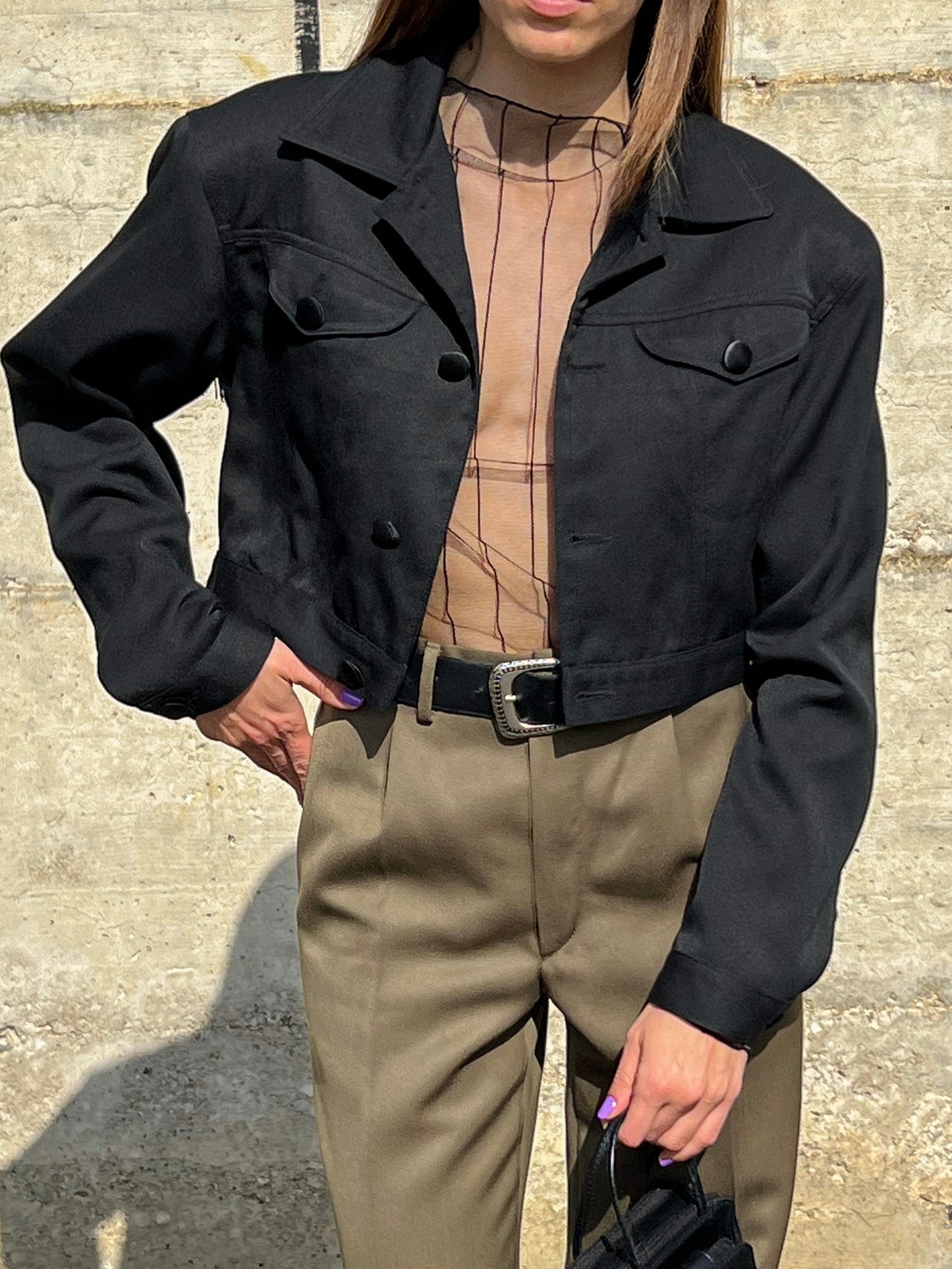 Vintage cropped jacket